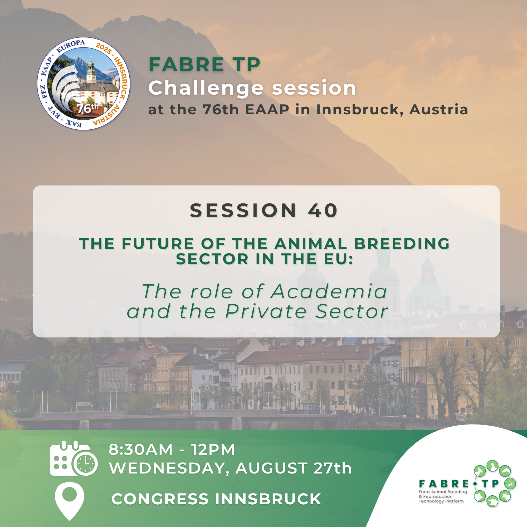 FABRE TP Challenge Session at EAAP 2025 