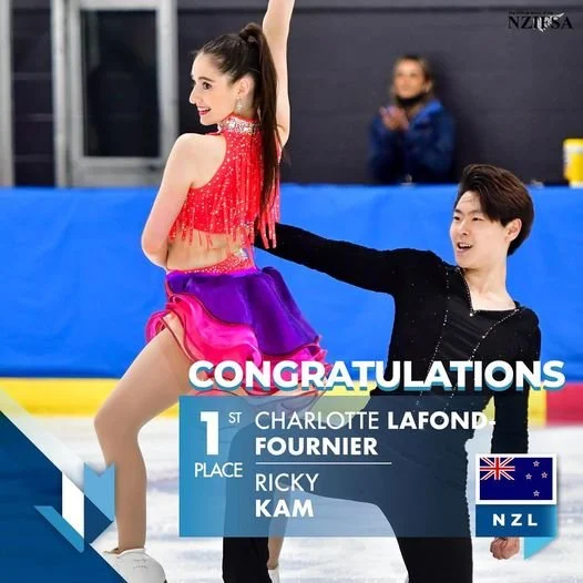 Charlotte & Ricky skated two beautiful programs, claiming the NZ Senior Dance title 2022