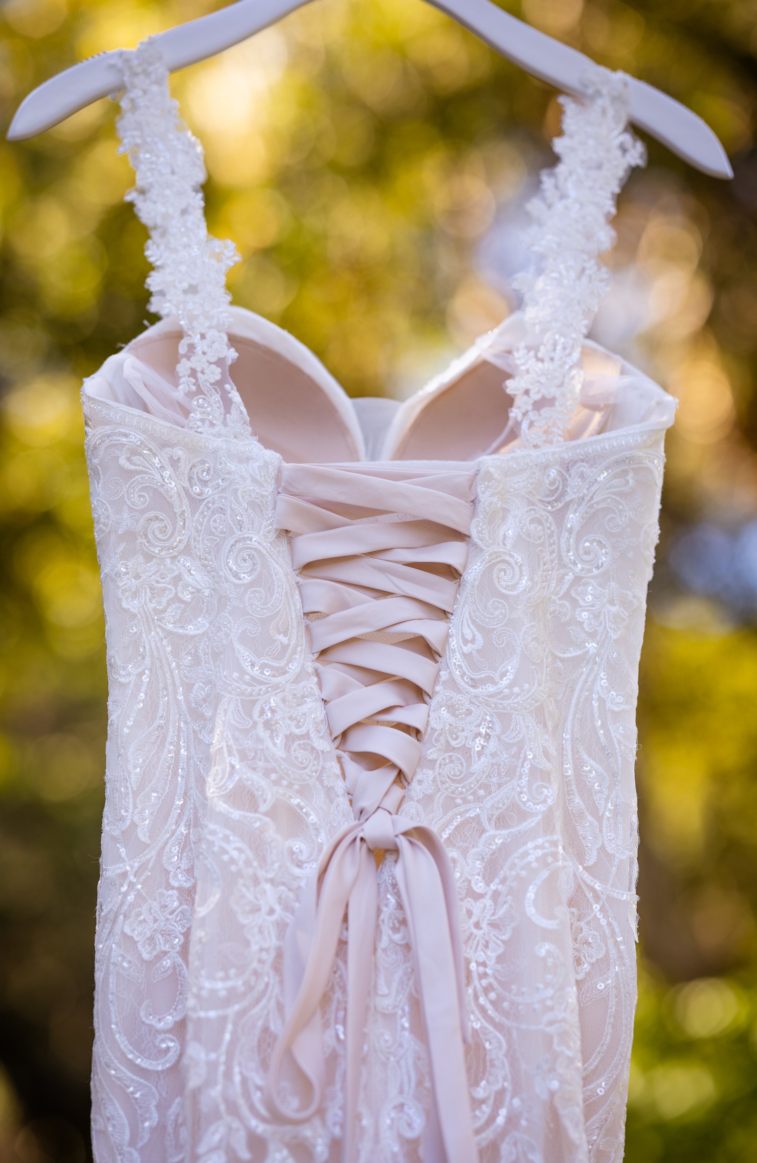 back of wedding dress detail lace up wedding dress