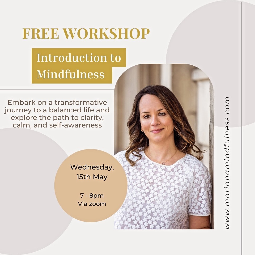 🌿✨ Join me for a Free Introduction to Mindfulness Workshop! ✨🌿
In honour of Mental Health Awareness Week, I am thrilled to invite you to a special event dedicated to nurturing your well-being through the practice of mindfulness.

Are you curious ab