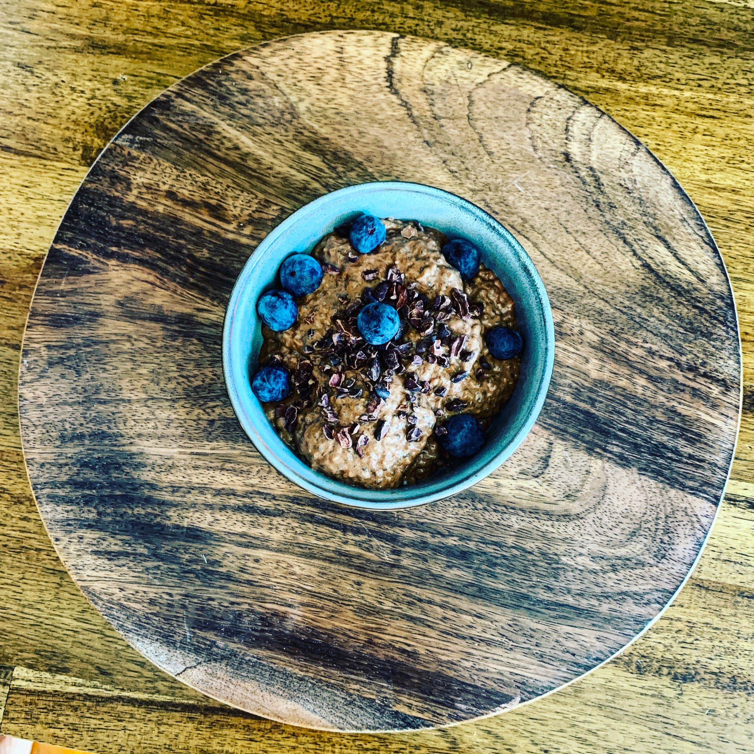 Cacao chia pudding