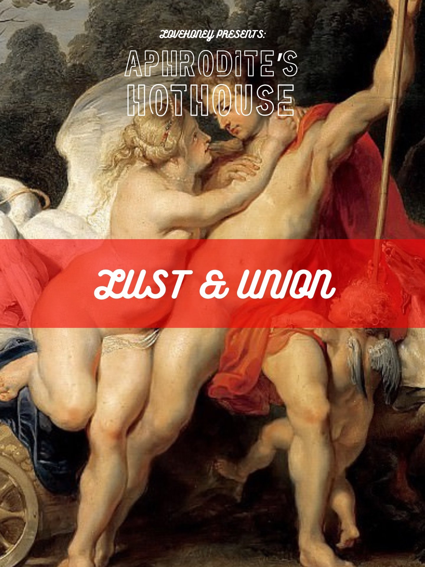 LUST &amp; UNION ❤️&zwj;🔥- The third chapter of our love story is where it got really hot and steamy in the hothouse! 🥵 

Behind the sumptuous crimson drapes lay a bed of moss from which erupted vigorous @lovehoneyofficial roses and velvety foliage