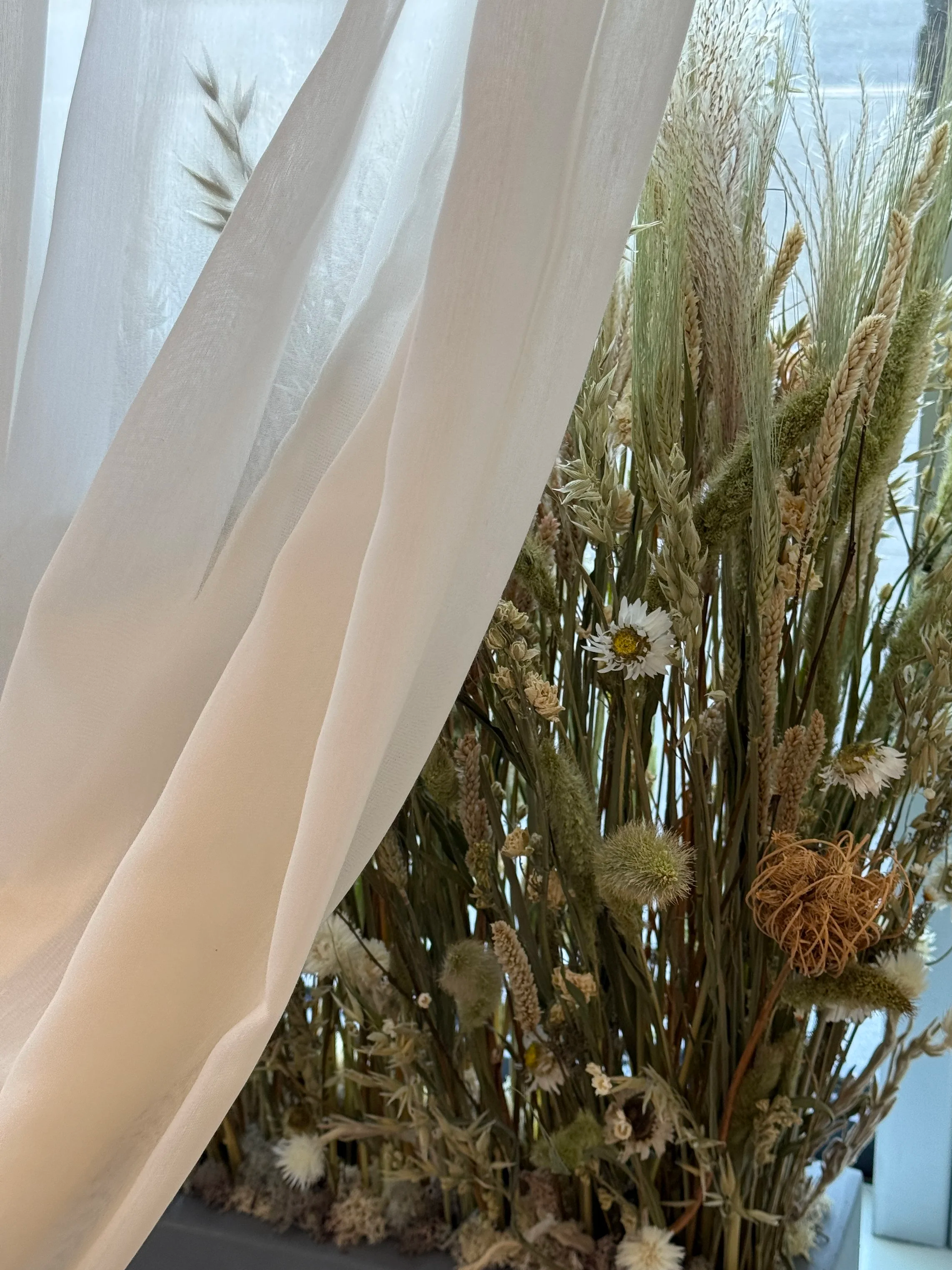The Fall Bride - Dried Flower window display
