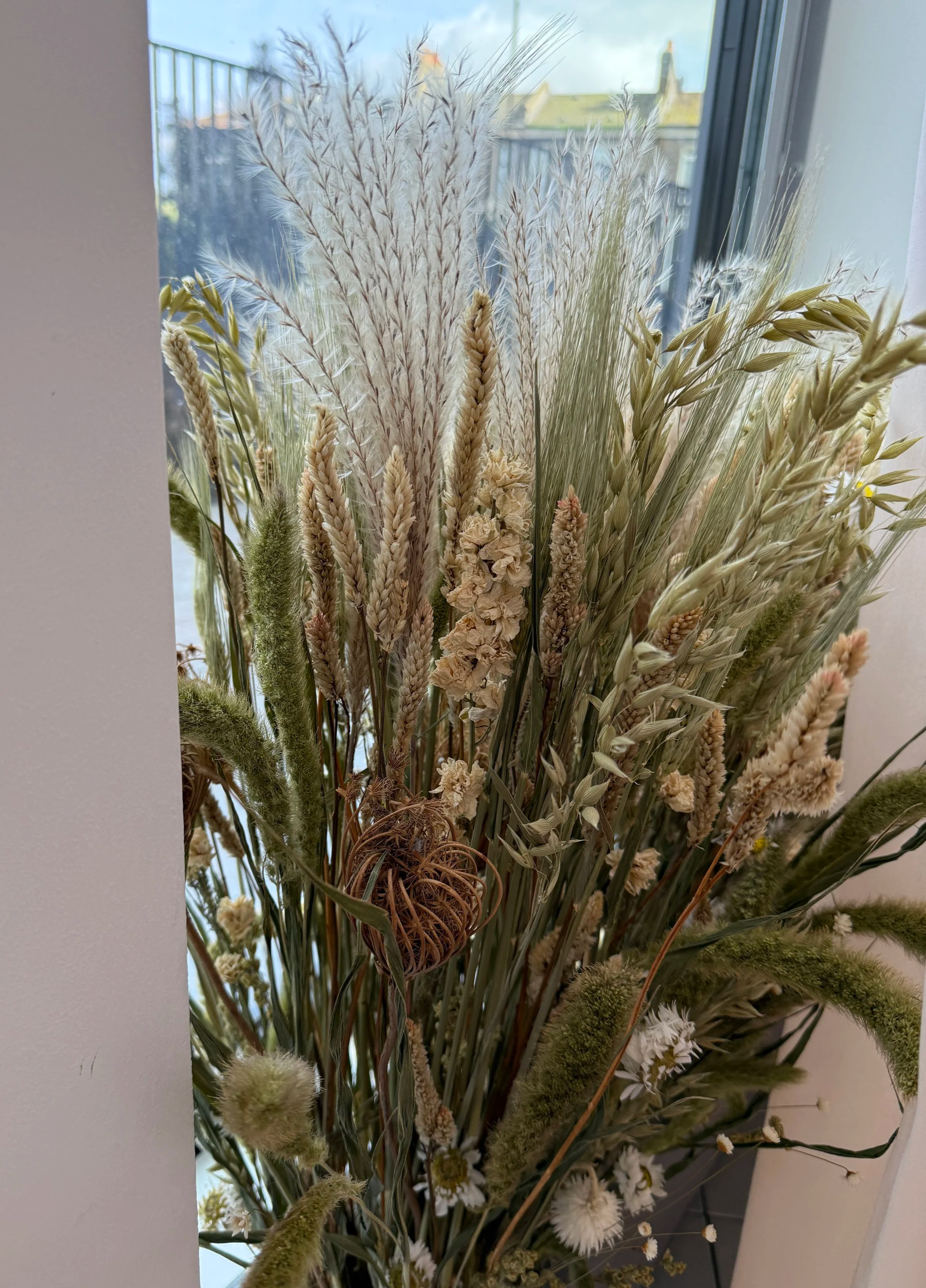 The Fall Bride - Dried Flower Window Display