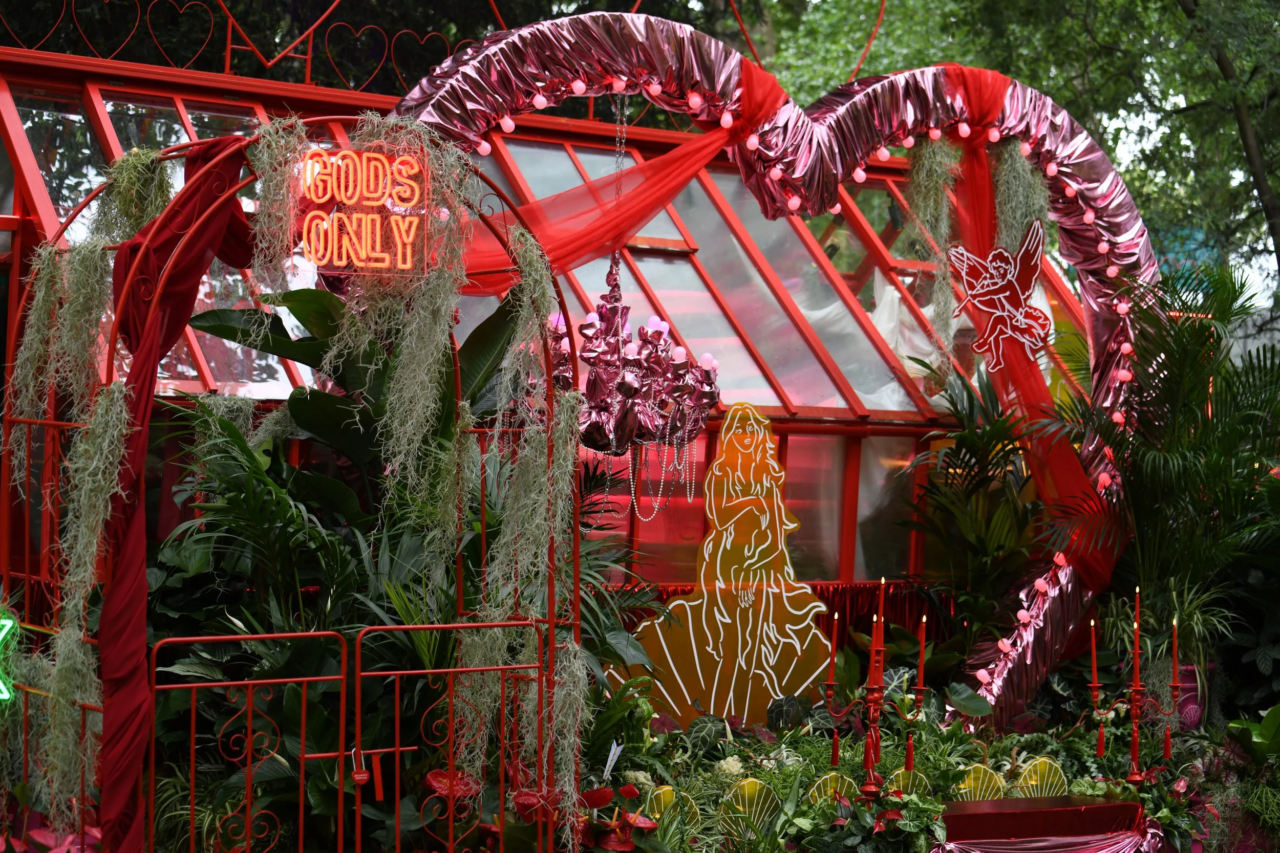 Lovehoney Presents: Aphrodite's Hothouse - RHS Chelsea Flower Show 2026 - Gold Medal - Designed and created by James Whiting of Plants By There.