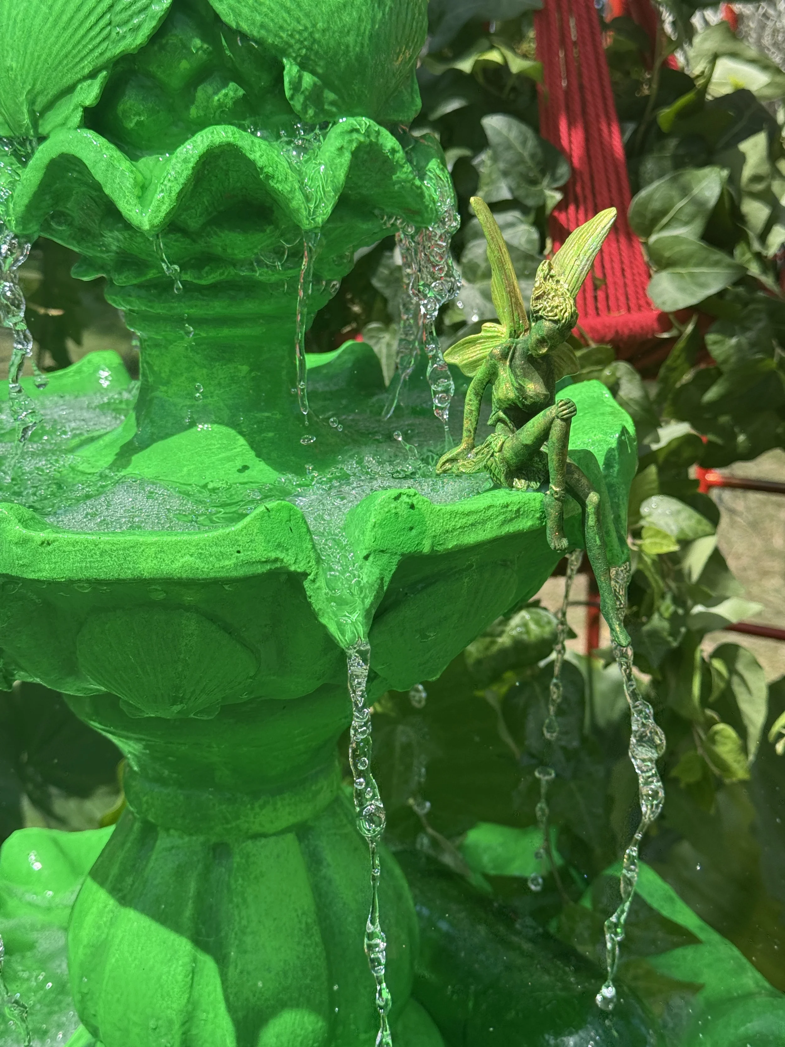 Green Fairy Fountain - L'amour Vert for Moulin Rouge! The Musical at RHS Badminton Flower Show 2026 Designed by James Whiting and Plants By There - RHS Gold Medal and Best Houseplant Terrarium