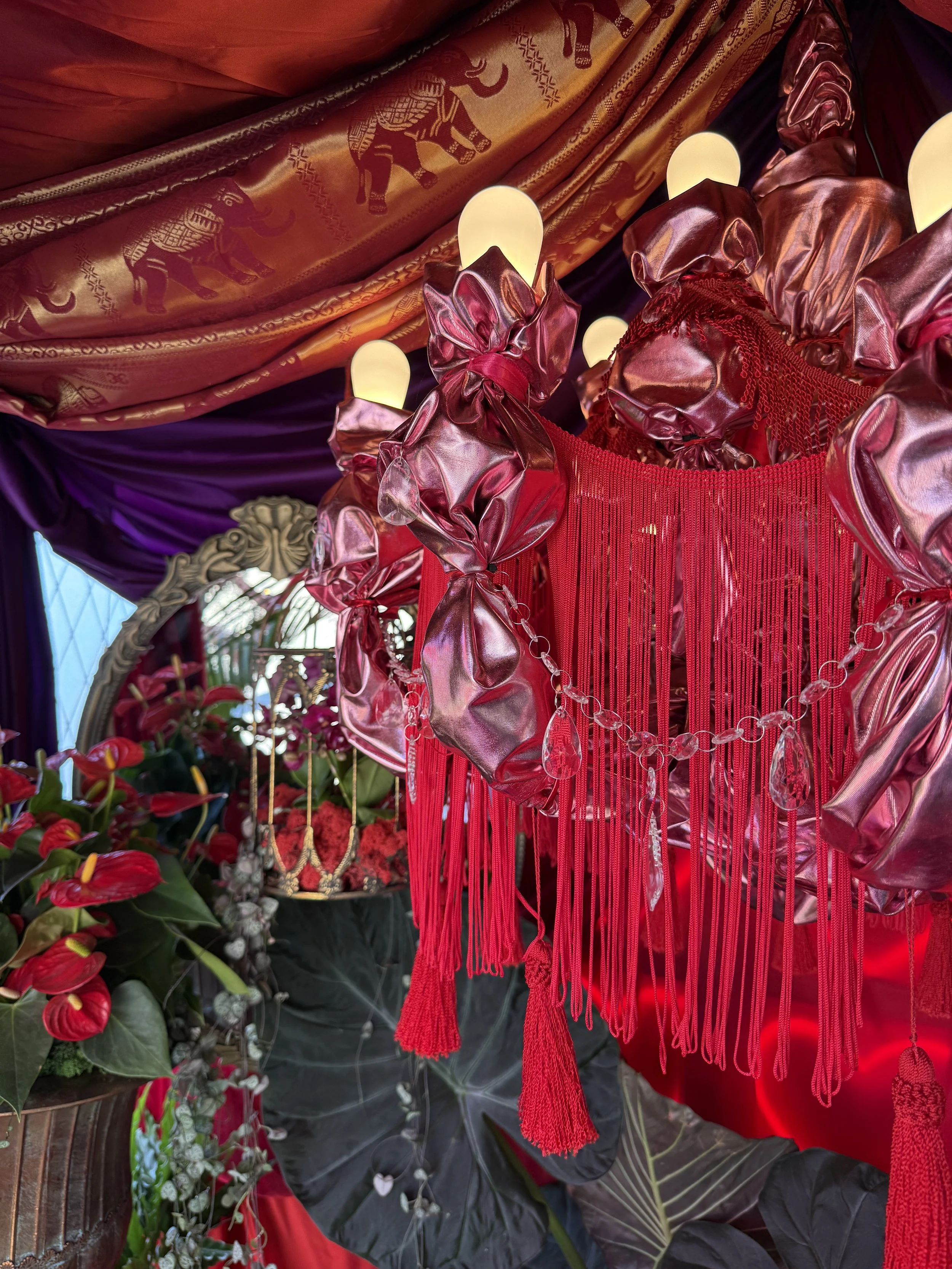 Satine's Dressing Room - L'amour Vert for Moulin Rouge! The Musical at RHS Badminton Flower Show 2026 Designed by James Whiting and Plants By There - RHS Gold Medal and Best Houseplant Terrarium