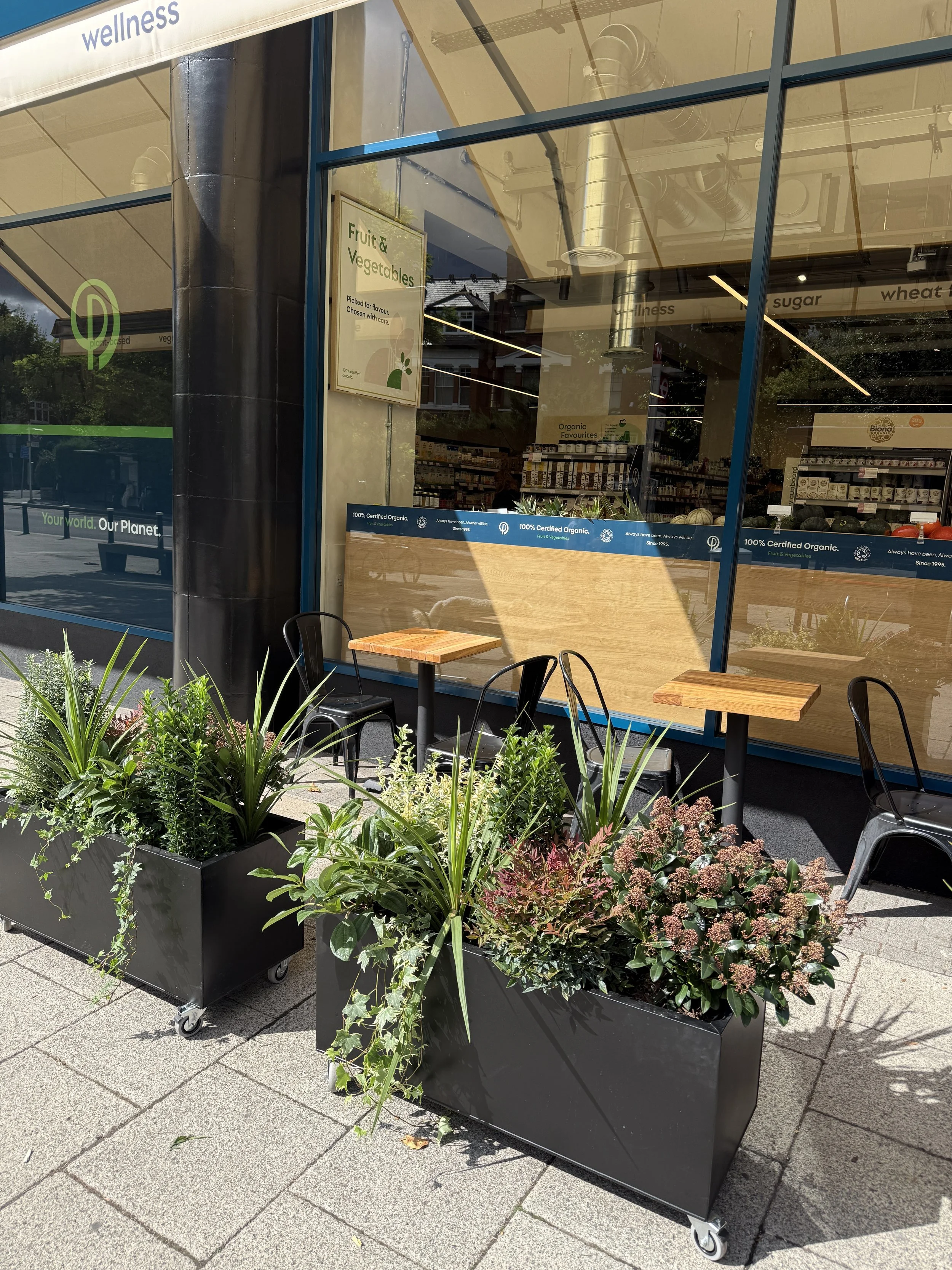 Planet Organic - Muswell Hill - Plants By There Exterior planting installation and maintenance