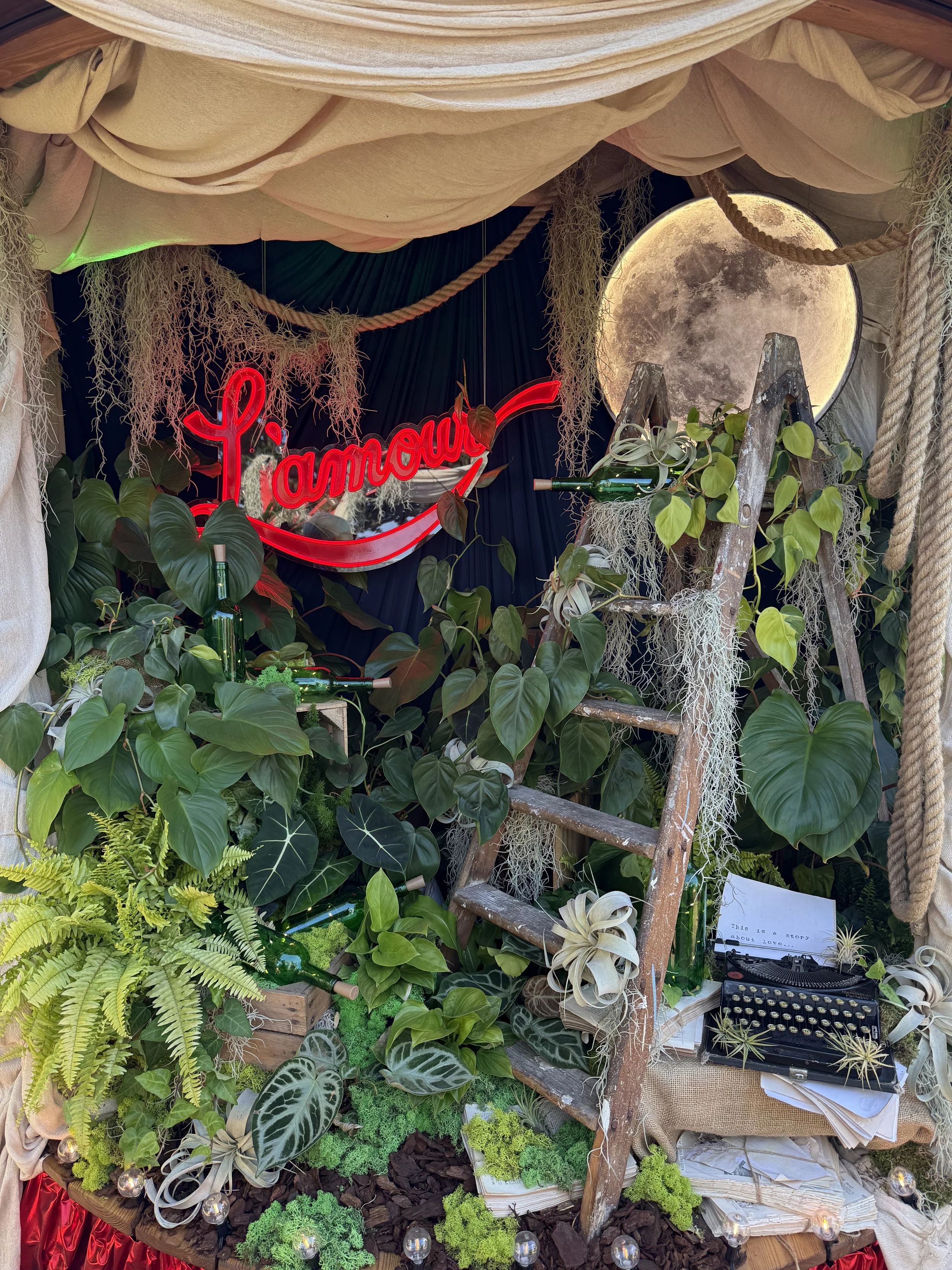 Christian's Garret - L'amour Vert for Moulin Rouge! The Musical at RHS Badminton Flower Show 2026 Designed by James Whiting and Plants By There - RHS Gold Medal and Best Houseplant Terrarium