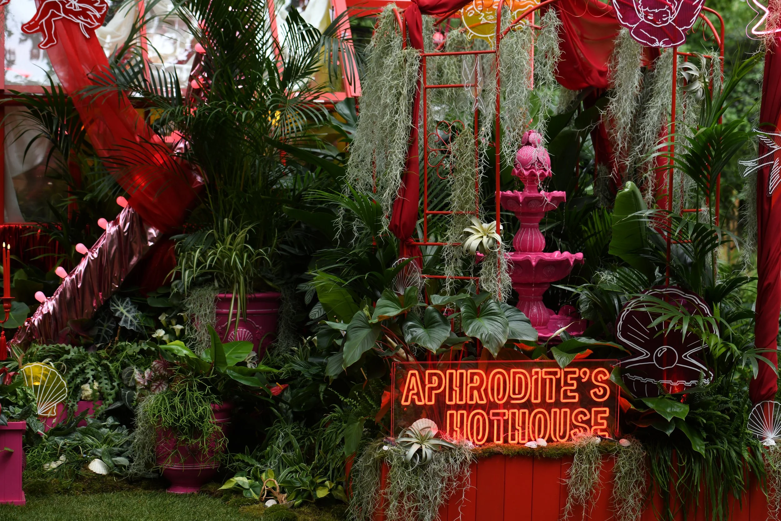Lovehoney Presents: Aphrodite's Hothouse - RHS Chelsea Flower Show 2026 - Gold Medal - Designed and created by James Whiting of Plants By There.