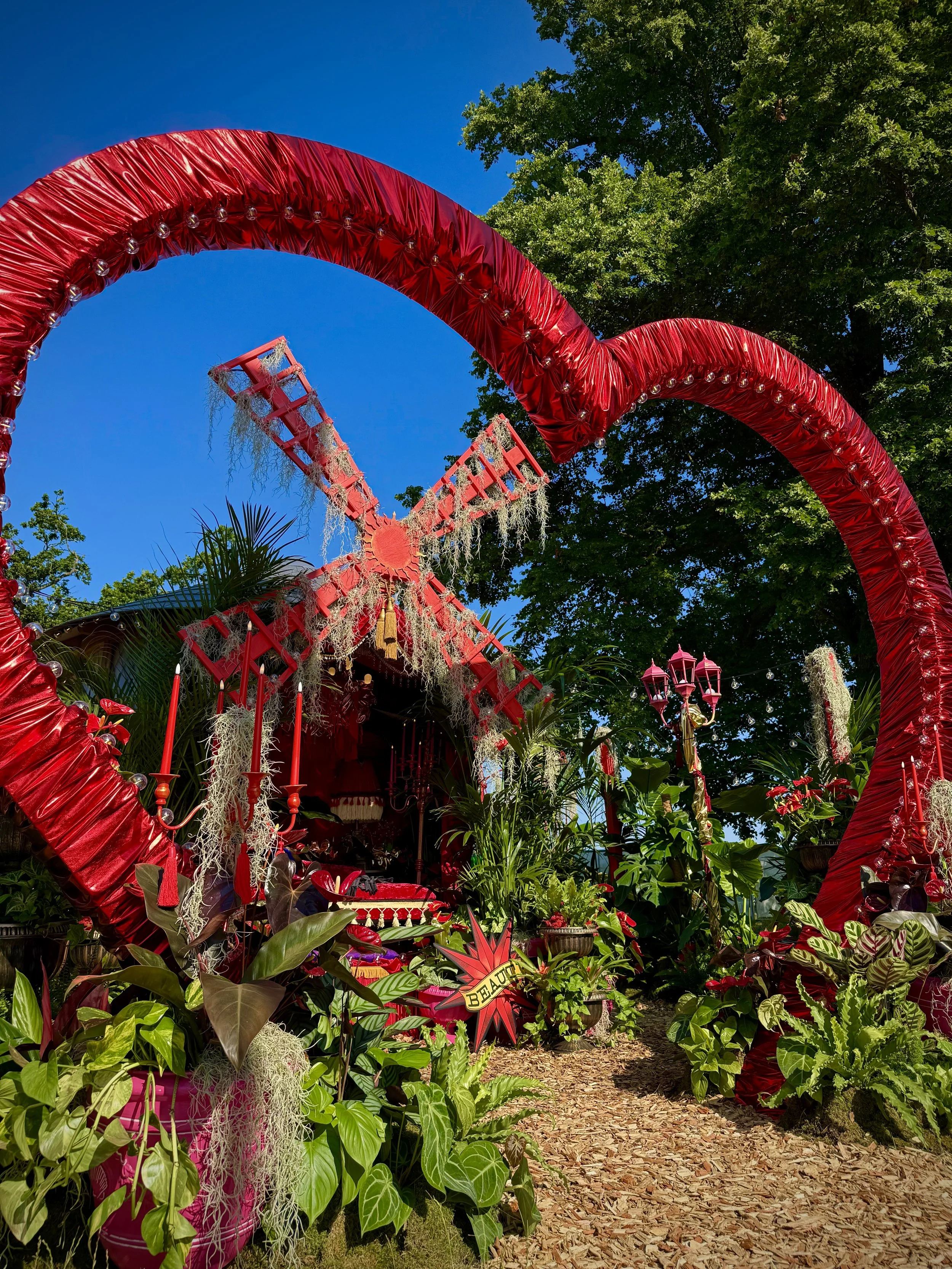 L'amour Vert for Moulin Rouge! The Musical at RHS Badminton Flower Show 2026 Designed by James Whiting and Plants By There - RHS Gold Medal and Best Houseplant Terrarium