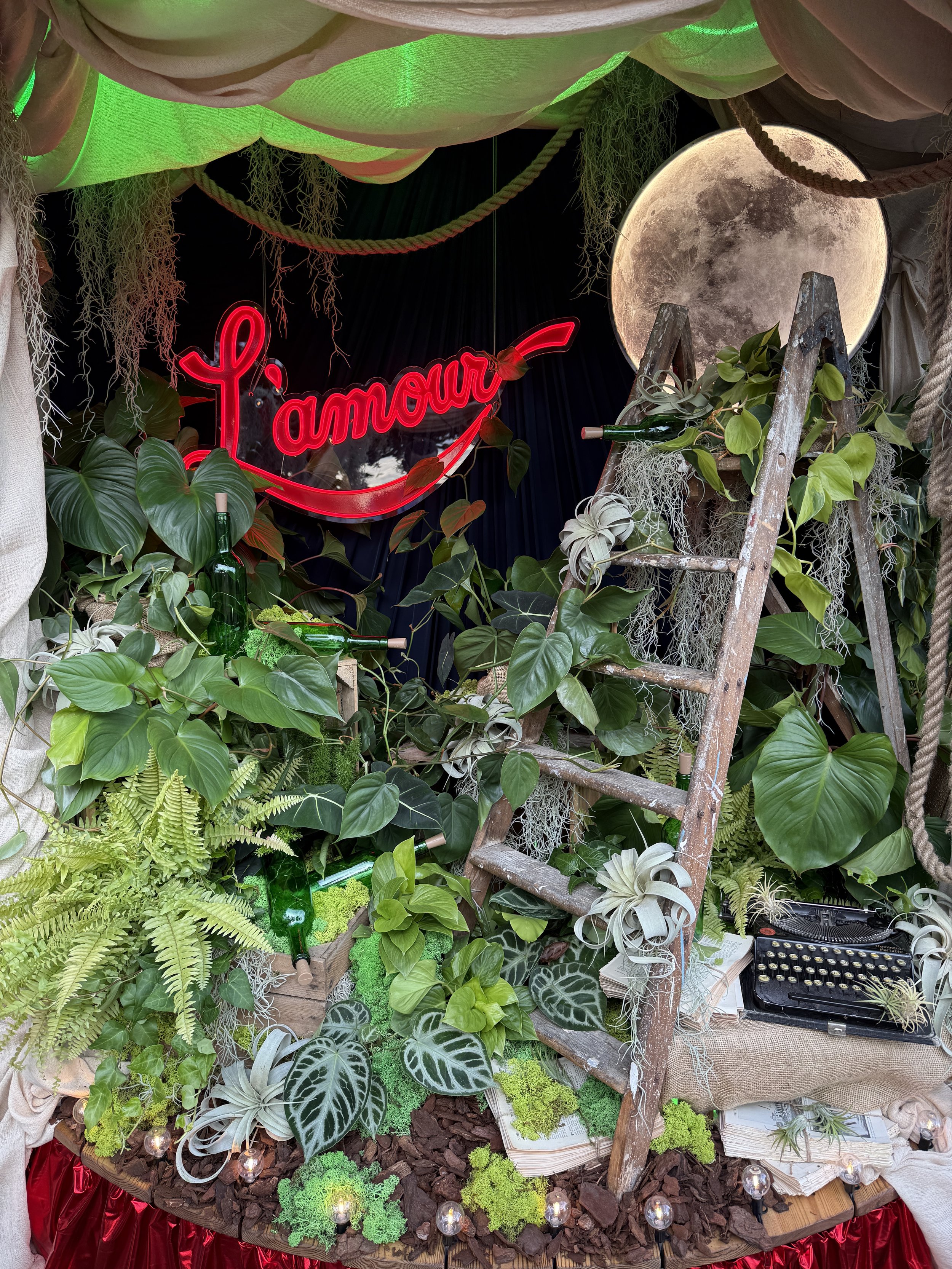 Christian's Garret - L'amour Vert for Moulin Rouge! The Musical at RHS Badminton Flower Show 2026 Designed by James Whiting and Plants By There - RHS Gold Medal and Best Houseplant Terrarium