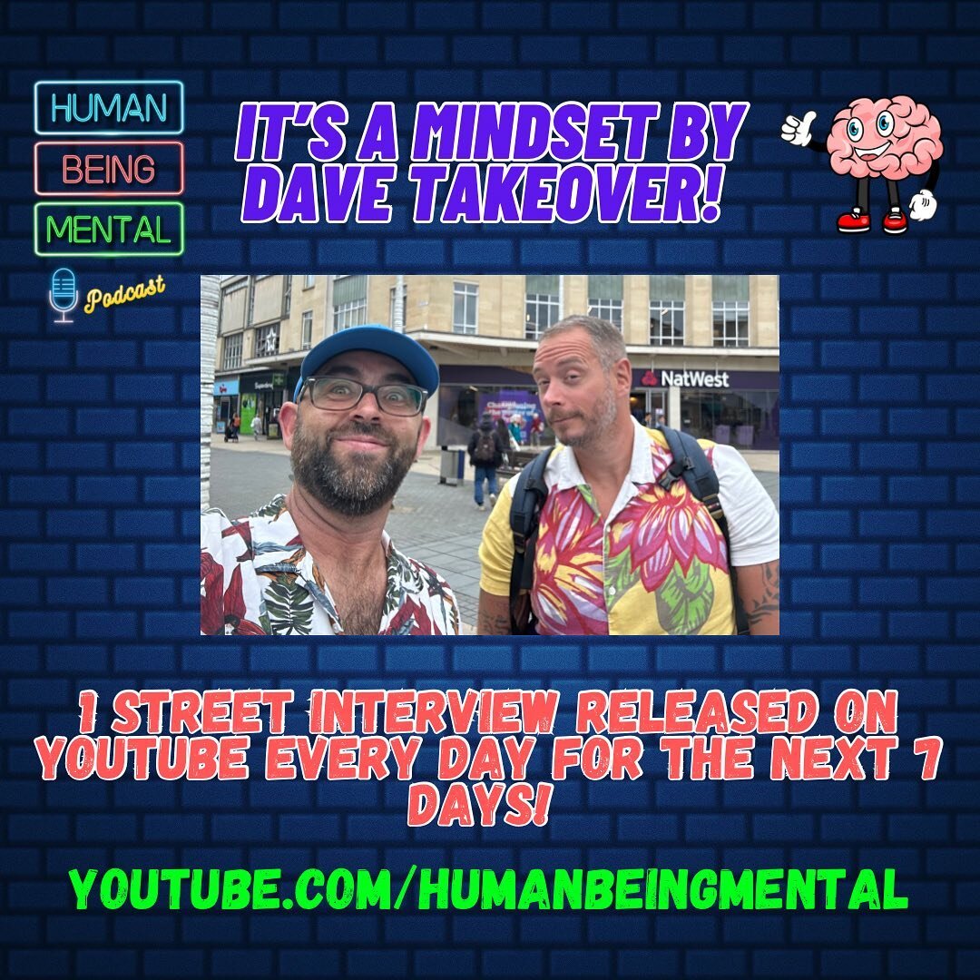 No we aren&rsquo;t about to rob a bank!😂 But it is a Mindset by Dave street interview takeover! Check it out on YouTube over the next week! #podcast #humanbeingmental #mindsetbydave #streetinterview #mentalhealth #mentalhealthawareness #wellbeing #h