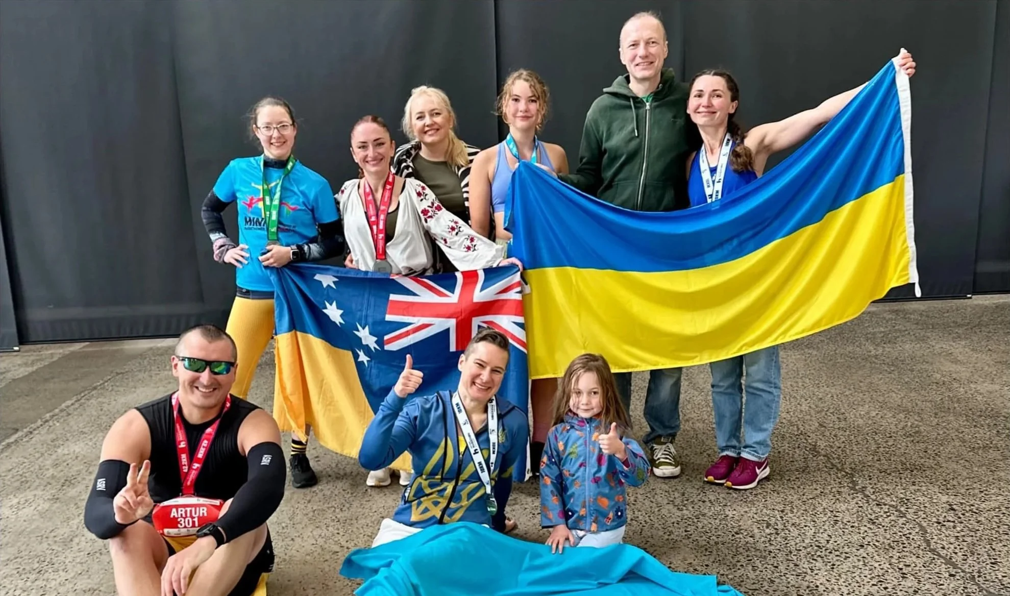Running With Purpose: How Team Ukraine Turned Kilometres into Hope at Hobart Marathon Festival 2025