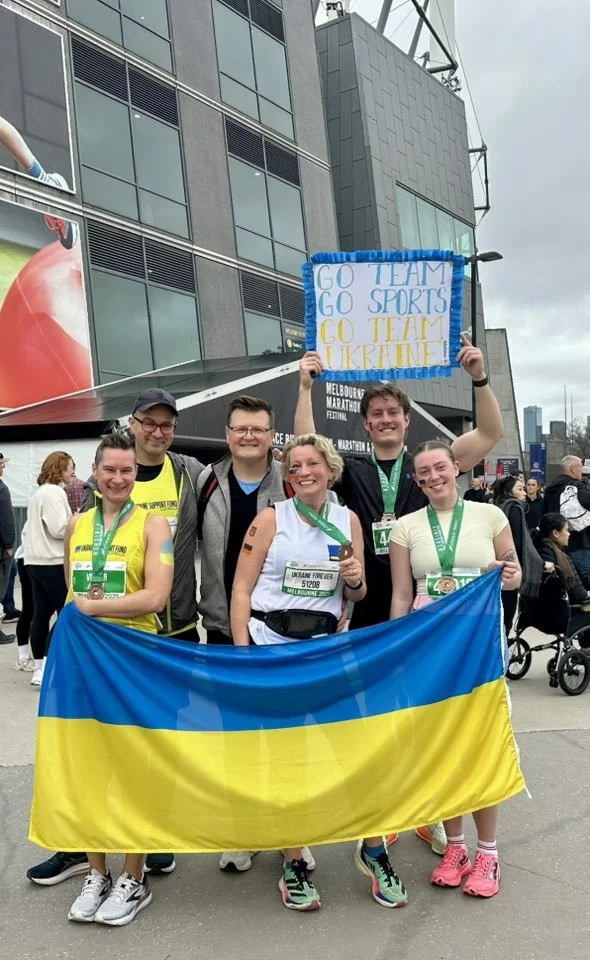Running for Ukraine: Melbourne Marathon Runners Turn Every Step into Impact 🏃‍♀️💙