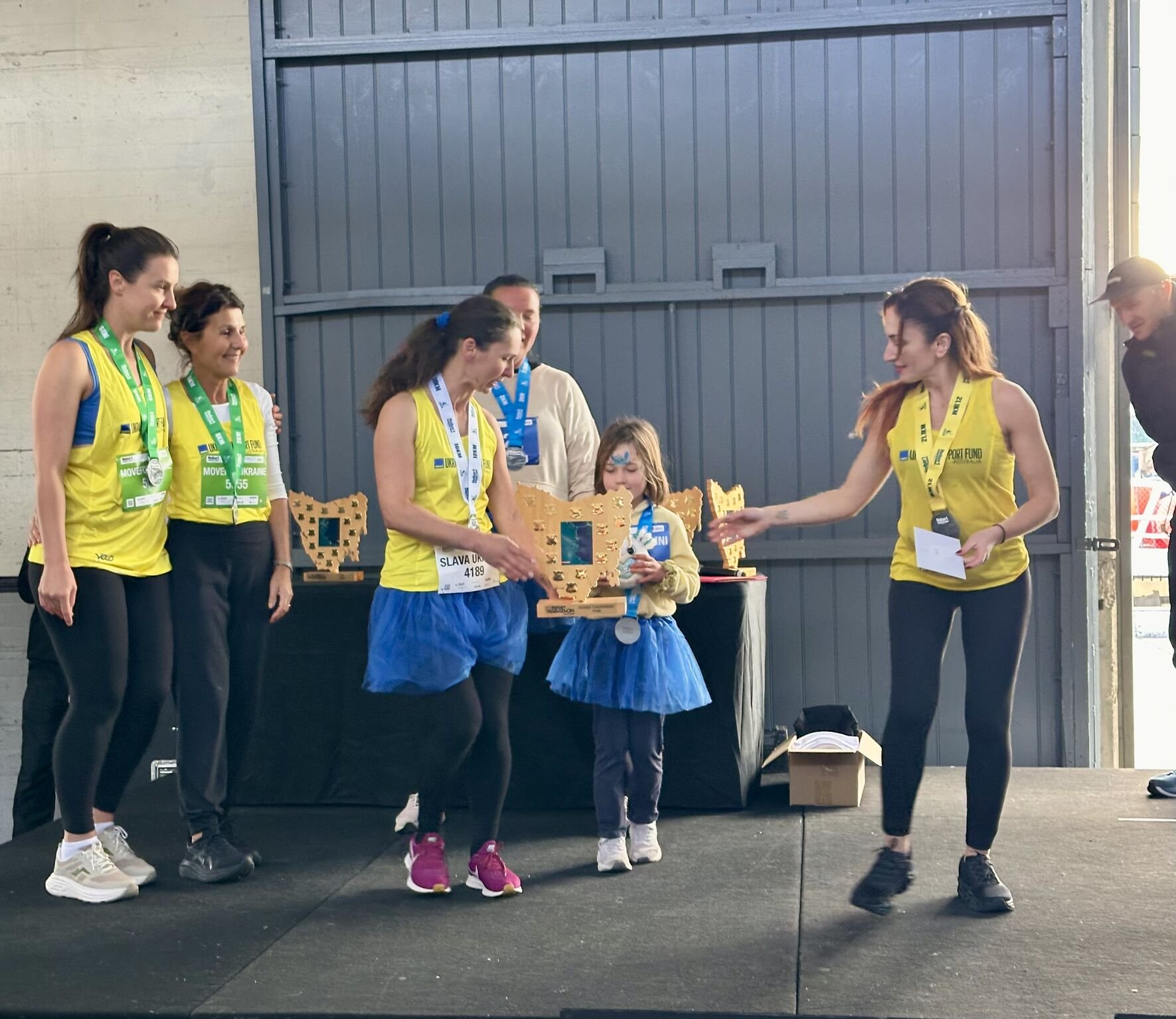 Team Ukraine runs Hobart Marathon