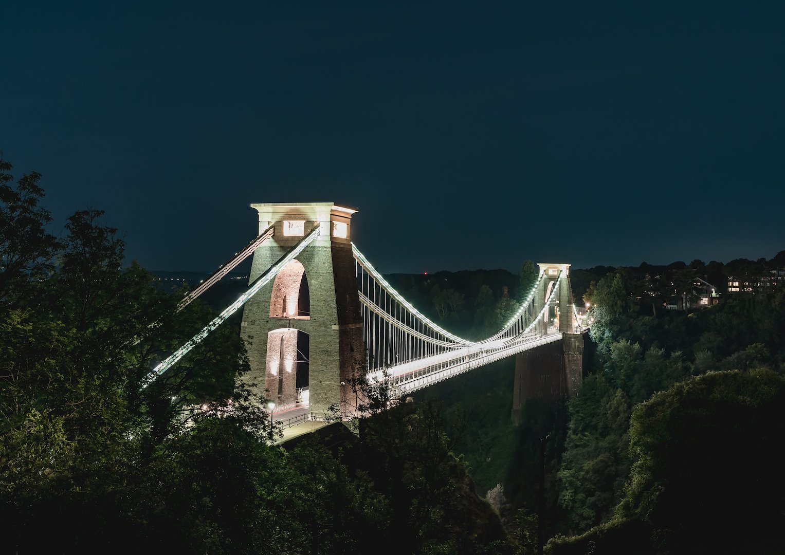 Clifton Suspension Bridge at Night Print.jpg