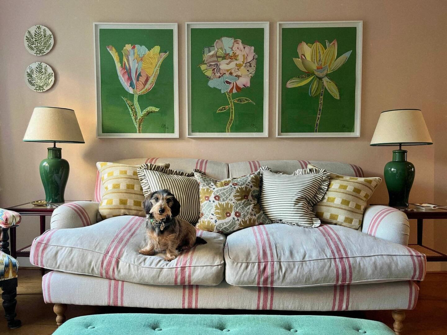 Doris&rsquo; favourite trio of prints: the Tulip, the Peony &amp; the Lotus 🌷🌸💐