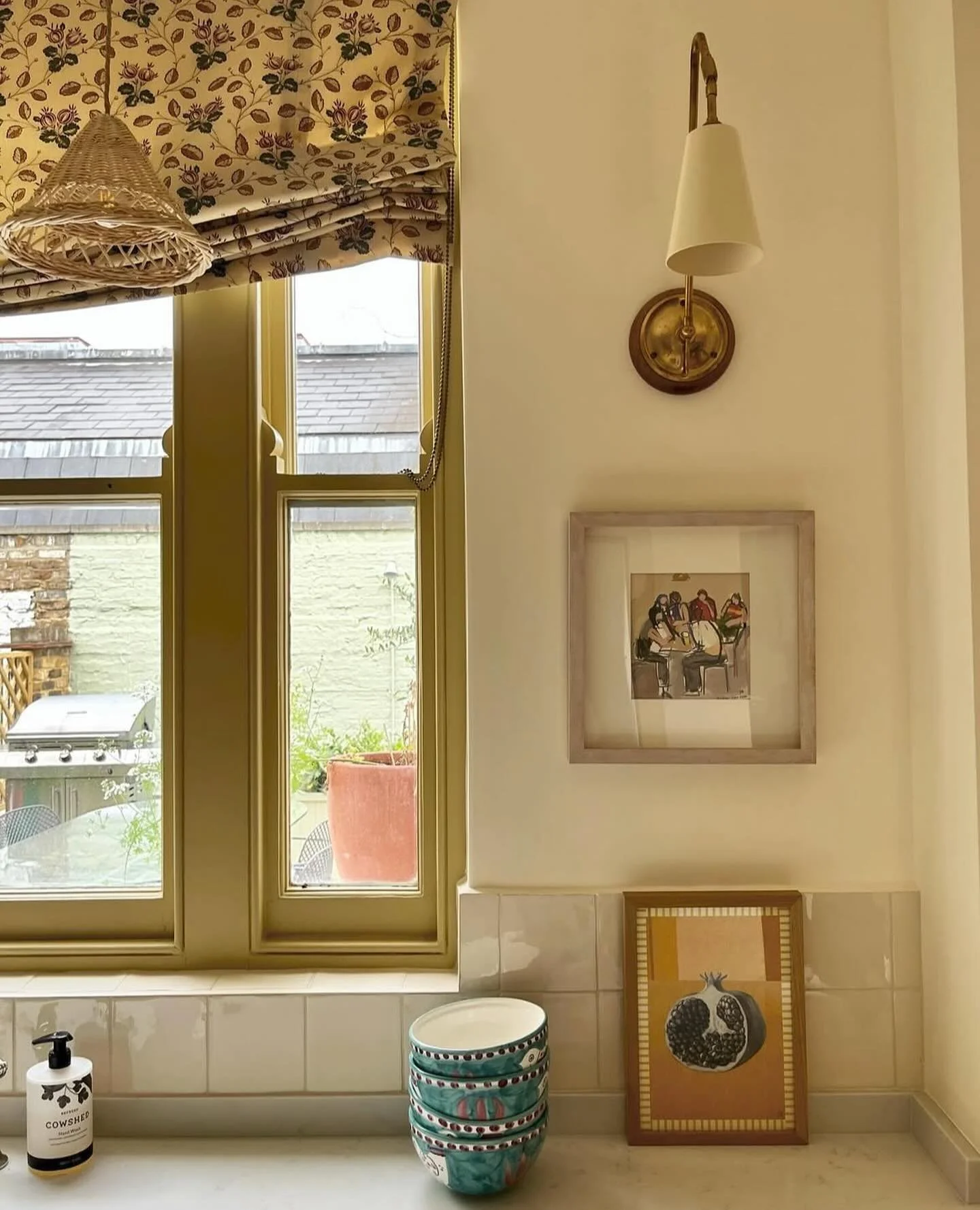 Here&rsquo;s a sunny kitchen and a Pomegranate print to distract from this rain&hellip;
