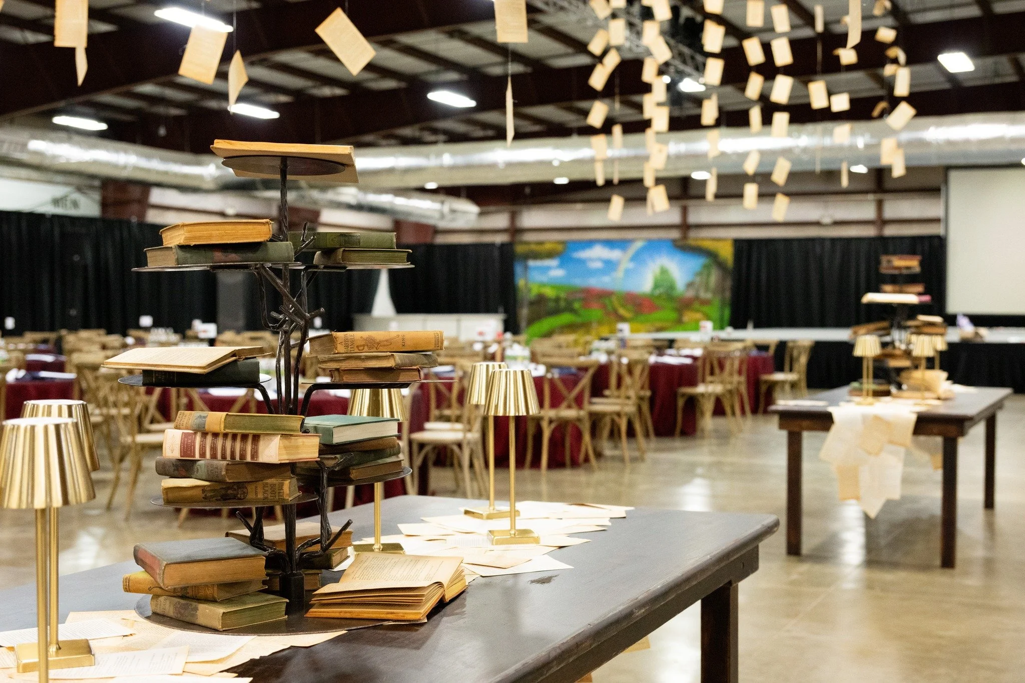 📚✨ The Richmond Symphony Orchestra turned the First Bank Expo Hall into a literary dreamscape for &ldquo;A Novel Night&rdquo; this spring. Just one example of how our facilities adapt to bring your vision to life!
