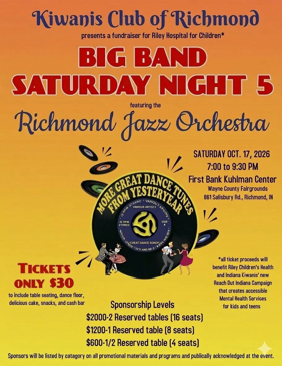 KIWANIS CLUBS OF RICHMOND - BIG BAND SATURDAY NIGHT 5