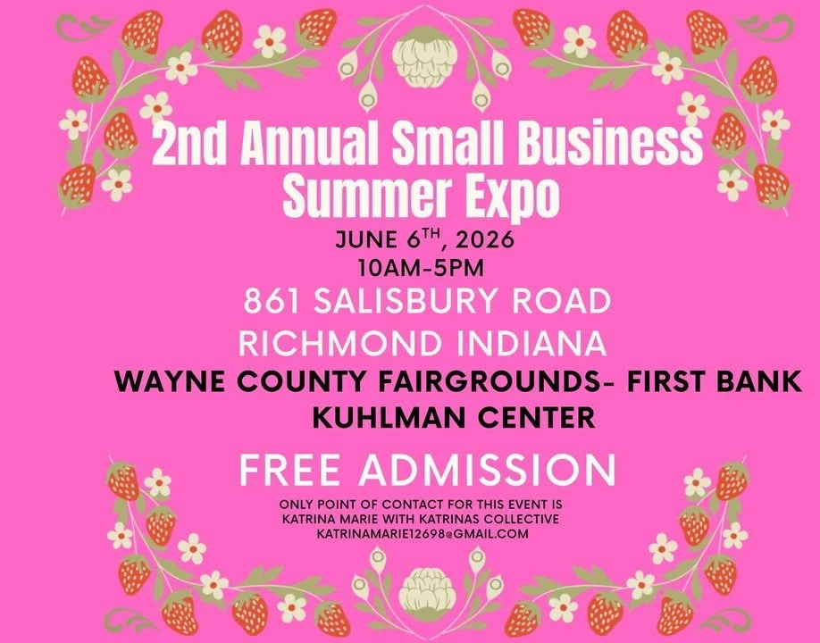 🤩TODAY ONLY🤩

2nd Annual Small Business Vendor Expo - at Wayne County Fairgrounds First Bank Kuhlman Center!

FREE ADMISSION!

✨ Shop unique finds from talented local vendors, including:
🧶 Crochet Creations
🖨️ 3D Printed Items
👗 Boutiques &amp; 