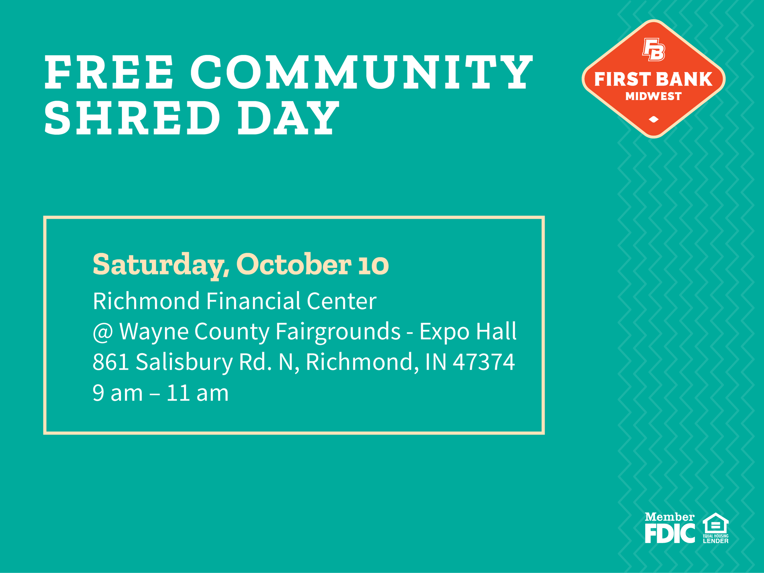 FIRST BANK MIDWEST | FREE COMMUNITY SHRED DAY