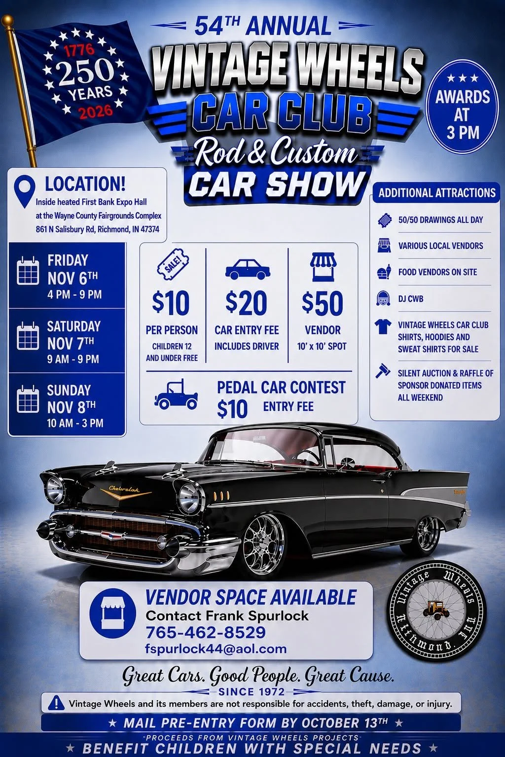 54TH ANNUAL VINTAGE WHEELS CAR SHOW