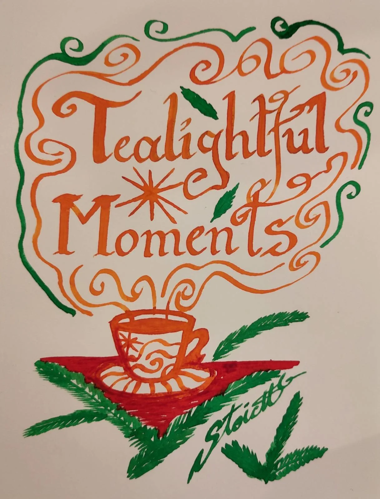Day 24 is here with Tealightful Moments round the Christmas Tea! 🍵🎄✨