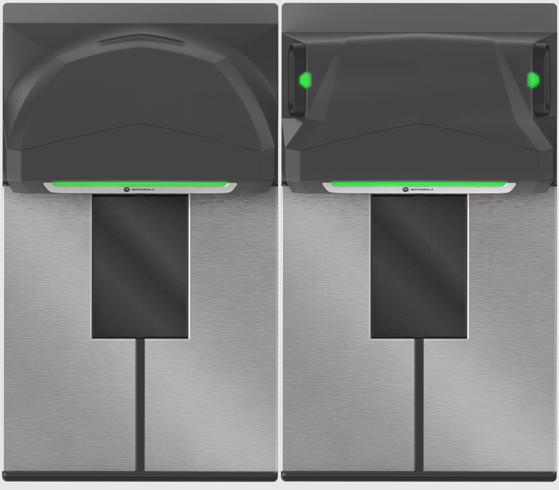 A birds-eye view showing the two MP6000 configurations side by side.