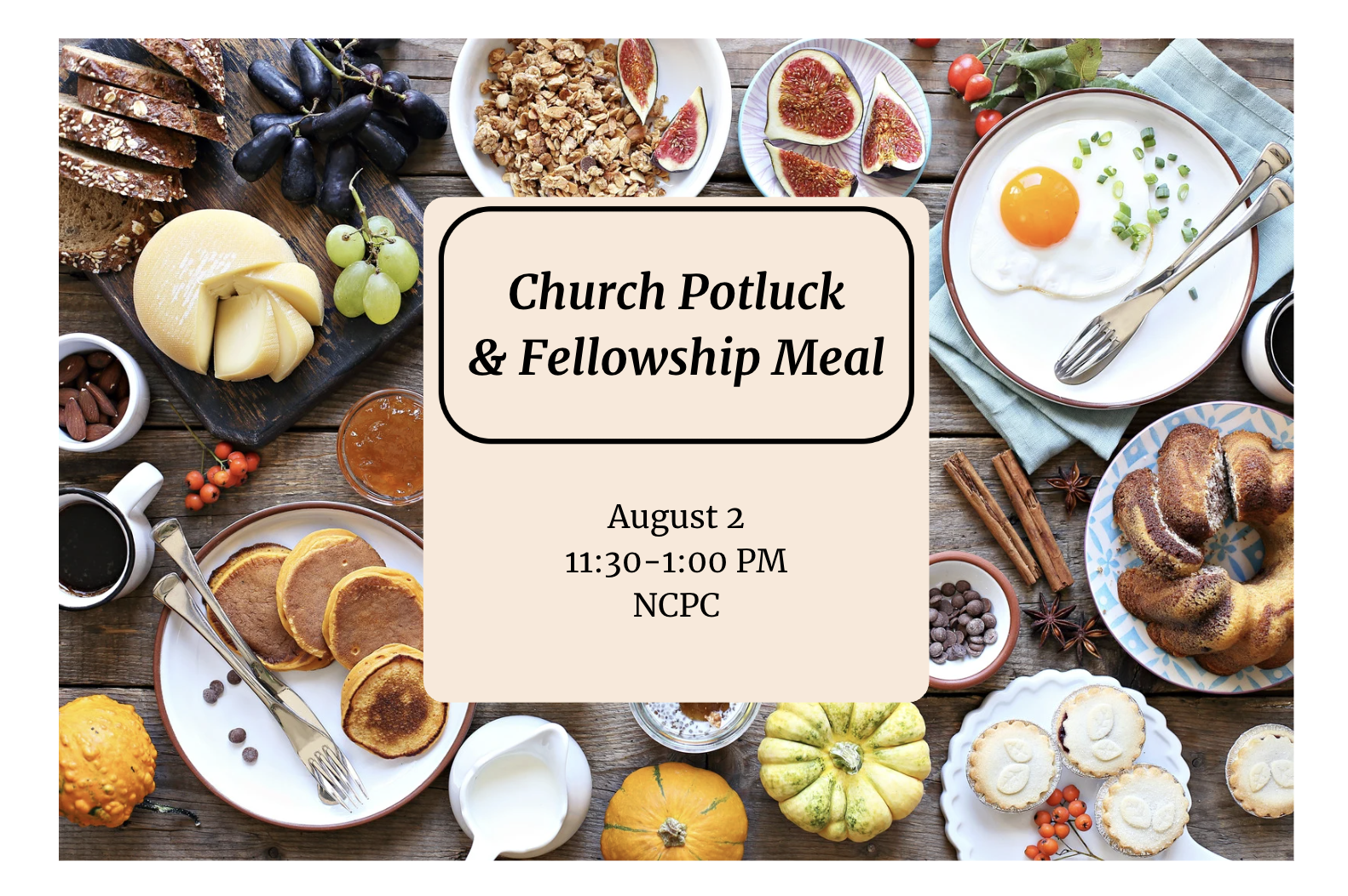 Church Potluck and Fellowship Meal
