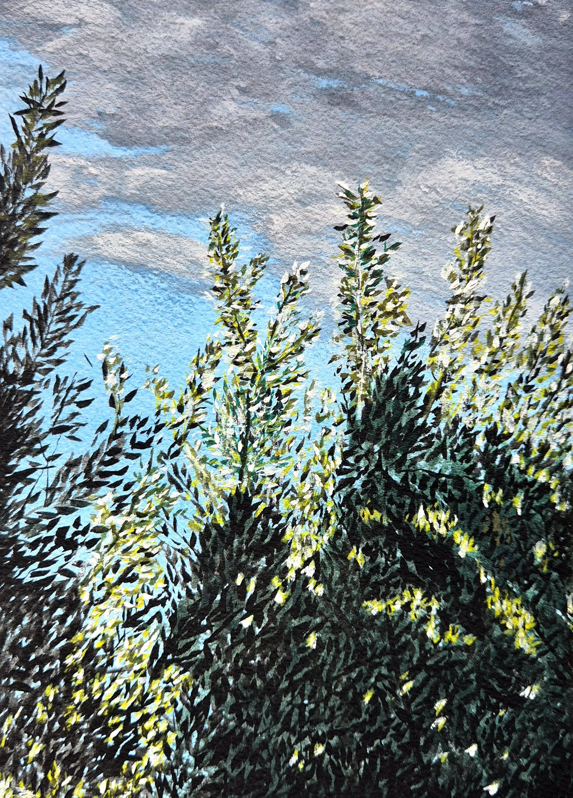 Untitled, 15cm x 21cm, Gouache on Arches watercolour paper.