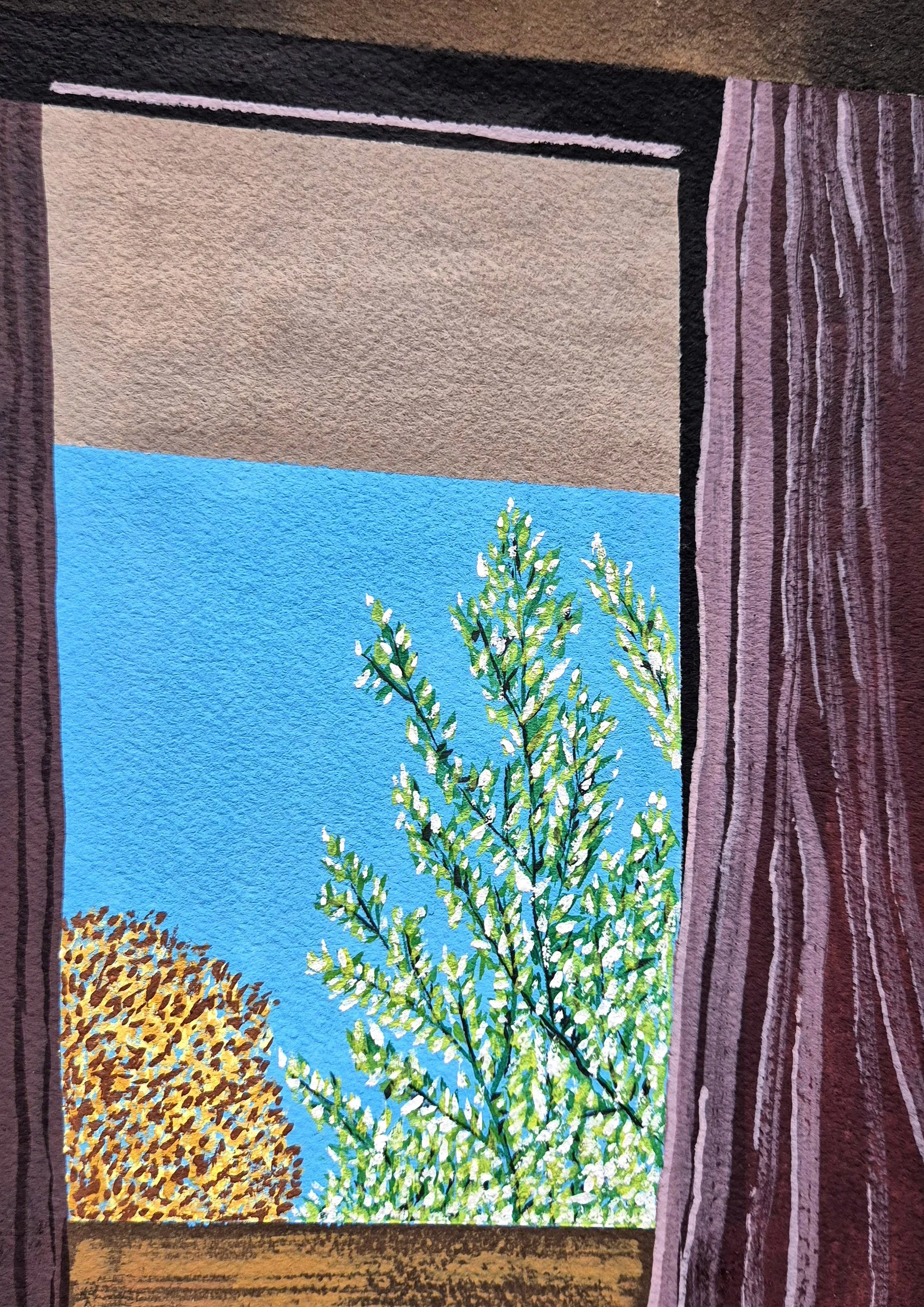 Untitled, 15cm x 21cm, Gouache on Arches watercolour paper.