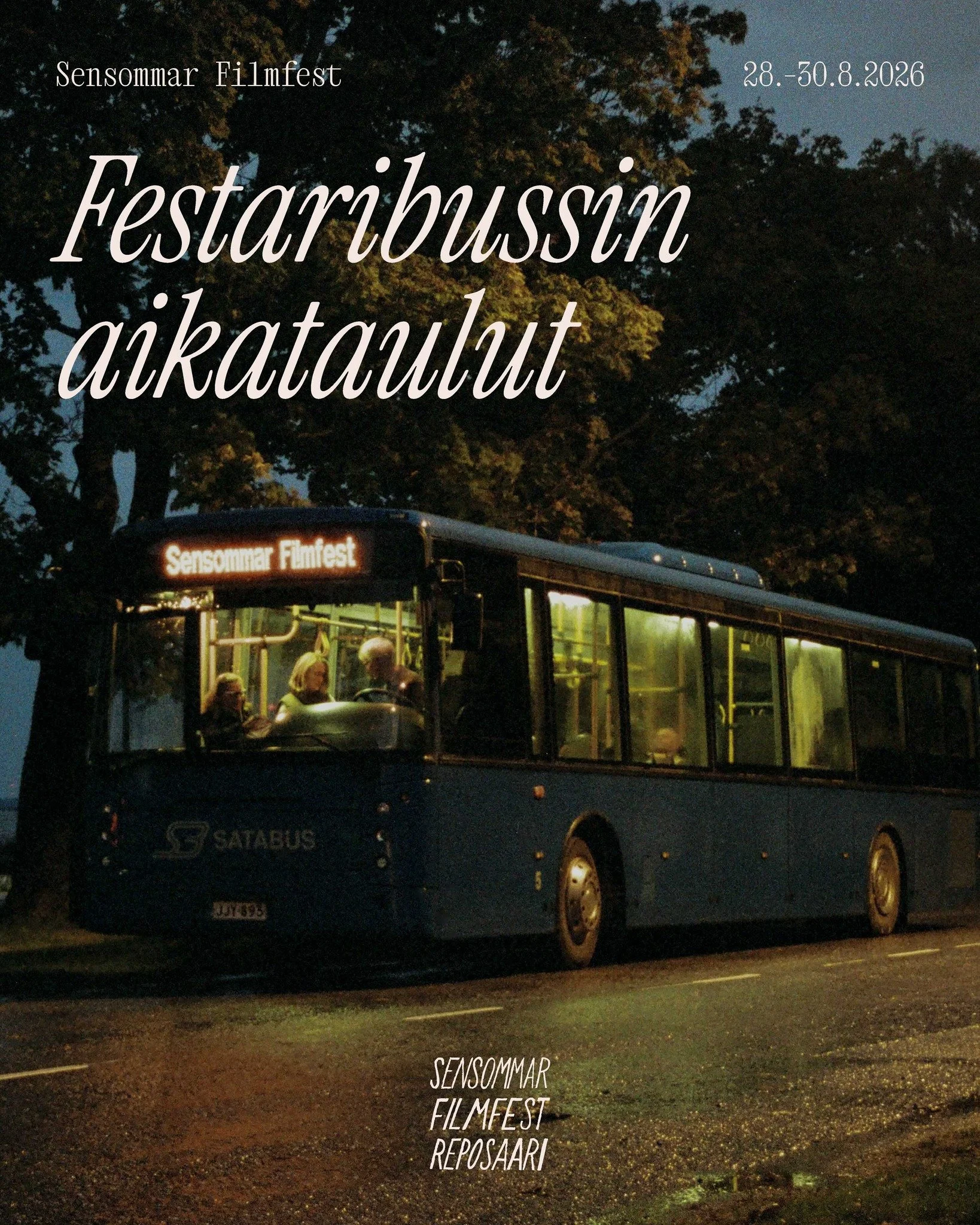 Festaribussi ajaa Porin ja Reposaaren v&auml;li&auml; koko Sensommar-viikonlopun ajan, hypp&auml;&auml; kyytiin 🌼 

Under festivalhelgen ordnar Sensommar en egen festivalbuss fr&aring;n Bj&ouml;rneborgs centrum till R&auml;fs&ouml; 🌼. 📷: @emiliara