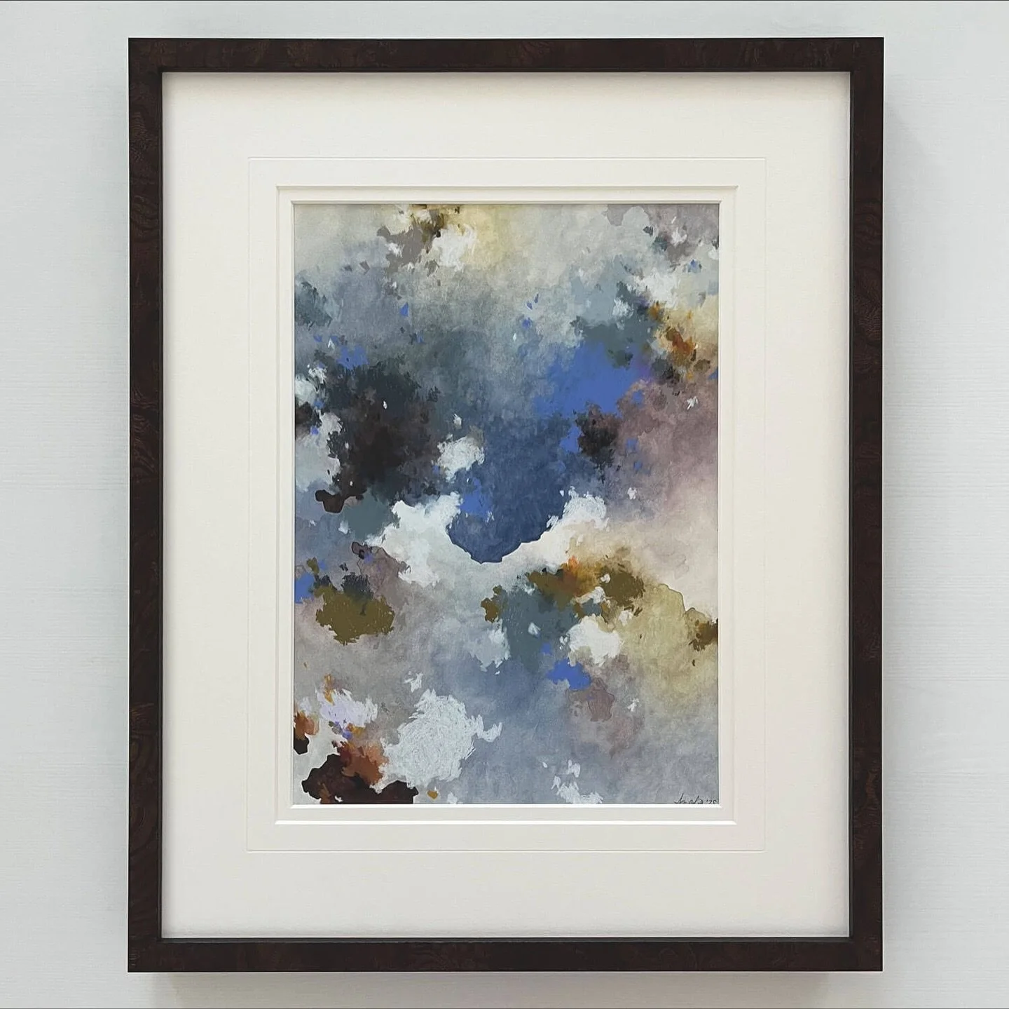 Drift of the Sea Breeze - 2025
12&rdquo; x 16&rdquo; (16&rdquo;x 20&rdquo; framed)
Watercolor and wax pastel on on 140lb watercolor paper.

Artist: @amaliaapenny 

@dupageframingcenter 

#originalwatercolor #watercolorartist  #abstractartwork #interi
