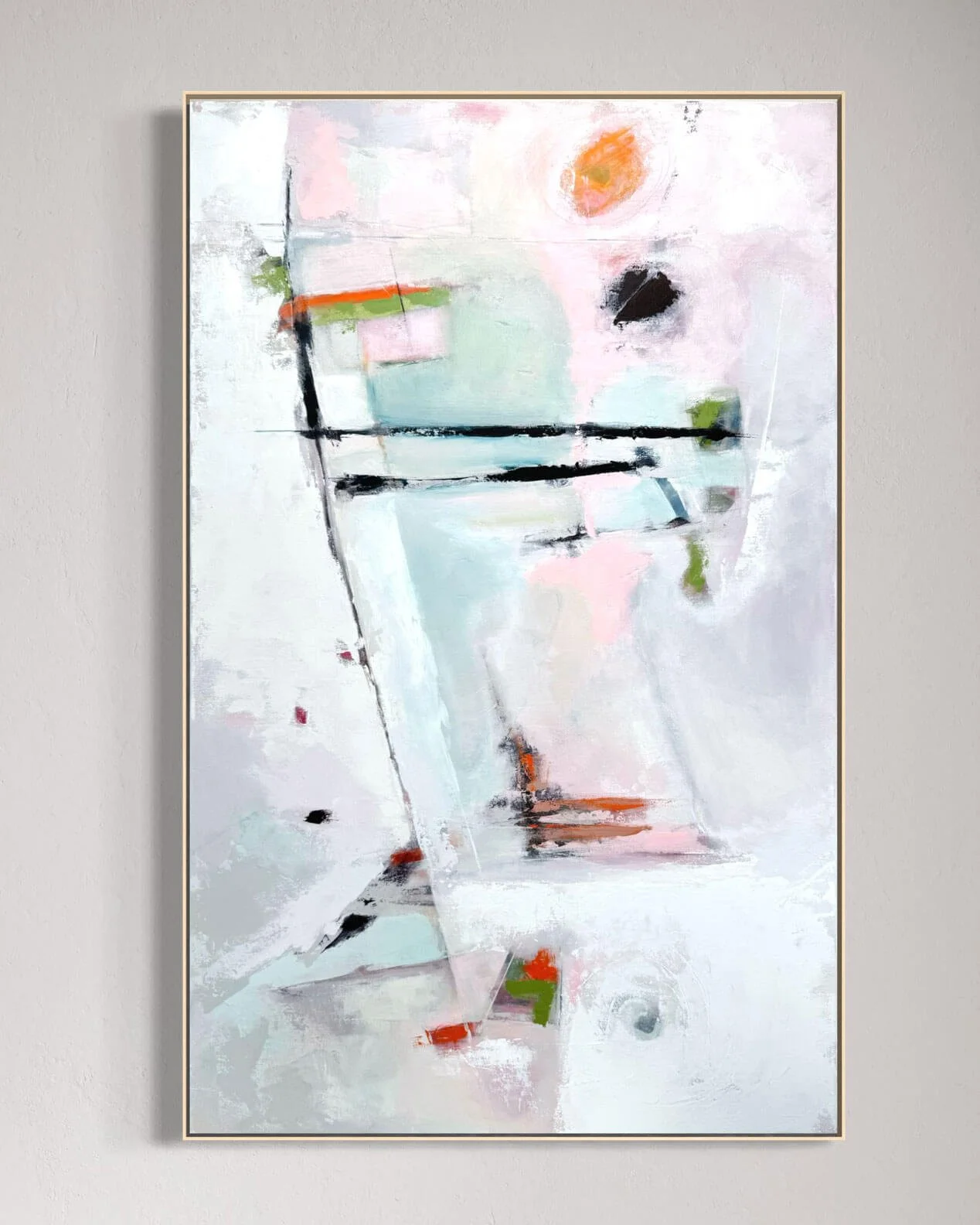 Abstract painting titled Urban Commute