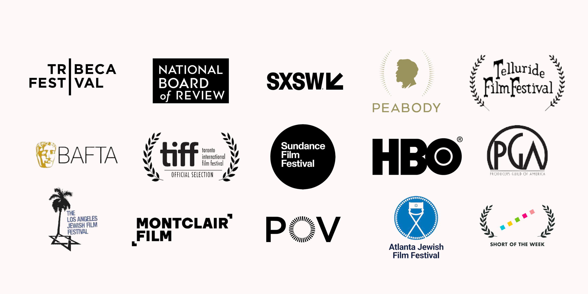 awards, tribeca film festival, national board of review, sxsw, sundance, telluride, peabody, bafta, hbo, pov
