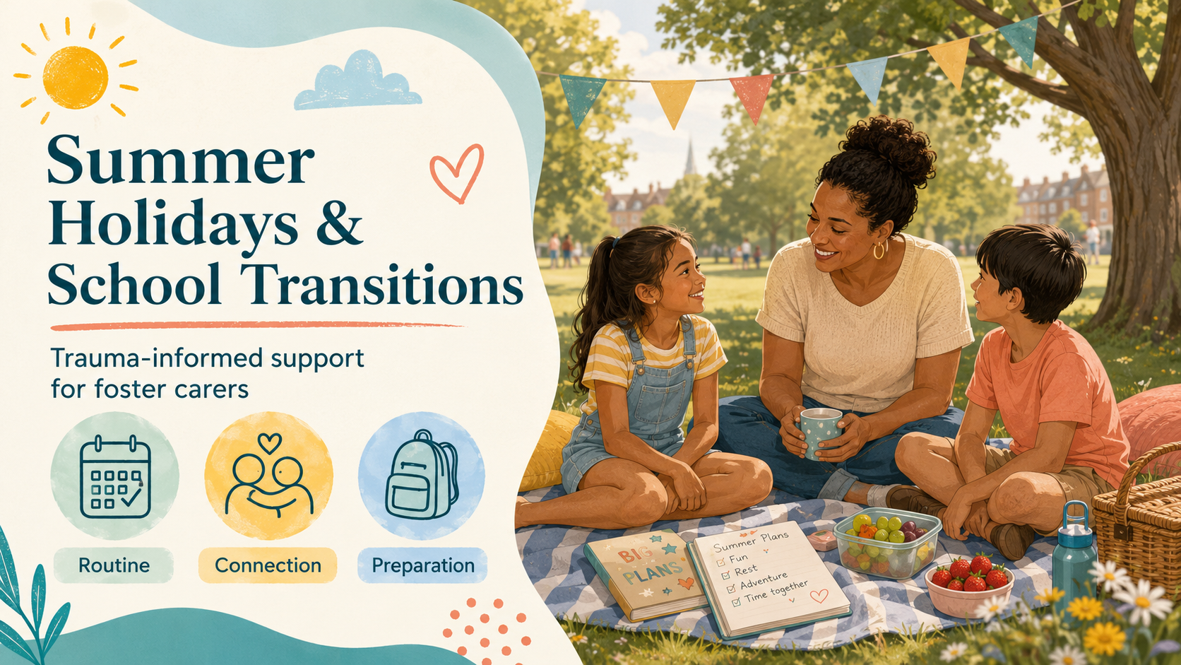 Supporting Children Through the Summer Holidays: Trauma-Informed Tips for Foster Carers