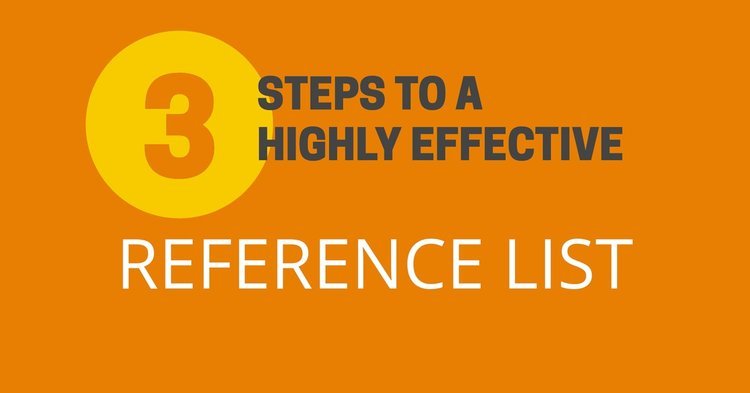 3 Steps to a Highly Effective Reference List
