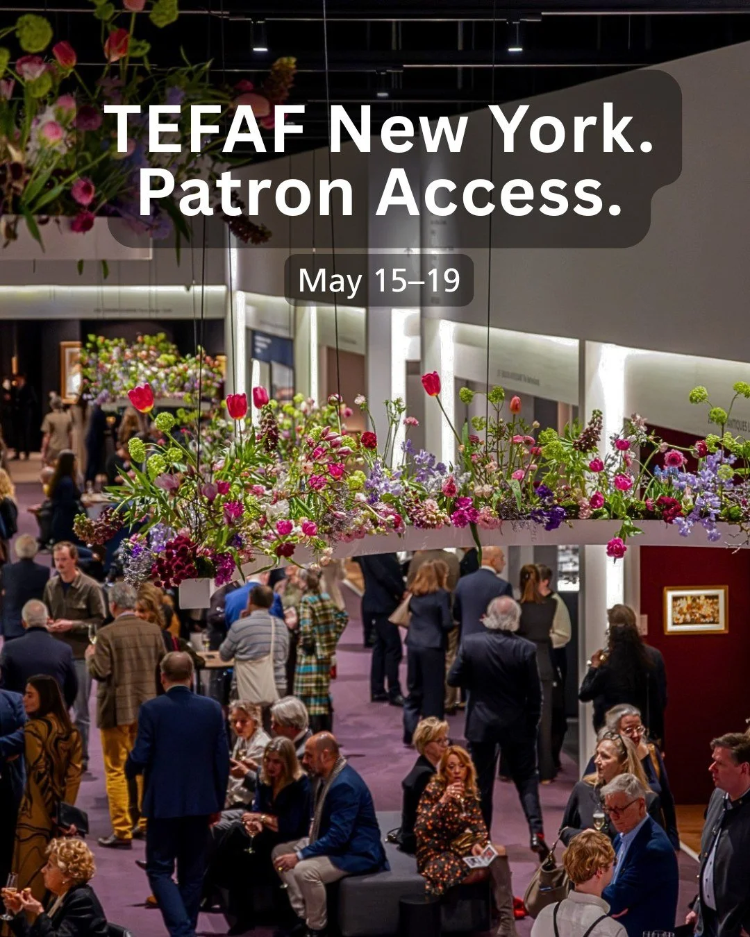 The world's most prestigious art fair. Your Patron* access includes two tix.

TEFAF New York (@TEFAF) unites modern and contemporary art, antiquities, jewelry, and design under one roof &mdash; running five days at one of Manhattan's most iconic venu