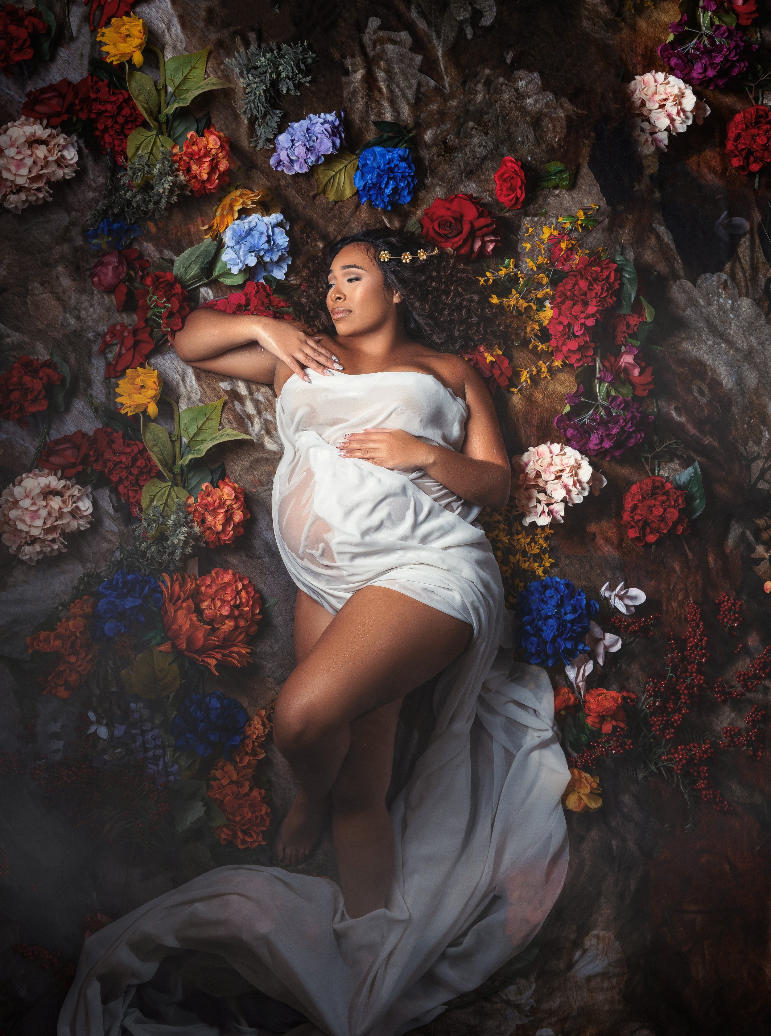 Maternity Photography in NYC by LeVue Photography.  Gabriel Johnson in the LeVue Loft