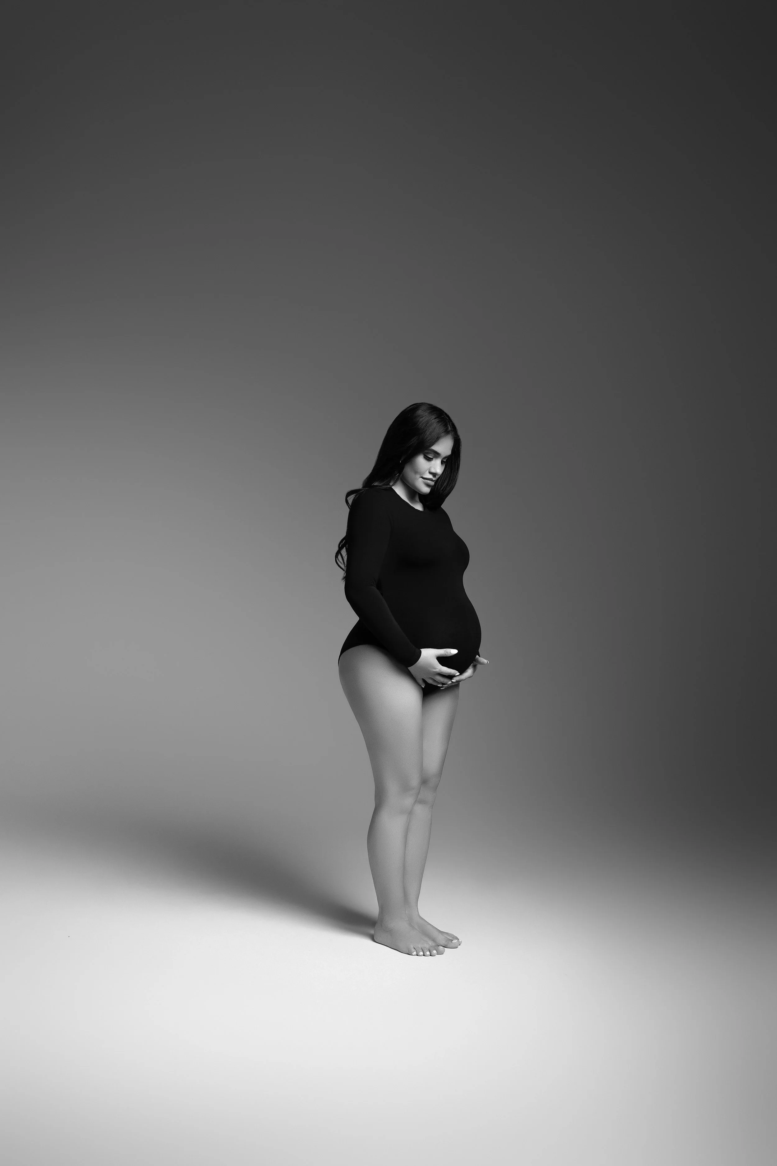 Maternity Photography in NYC by LeVue Photography.  Gabriel Johnson in the LeVue Loft