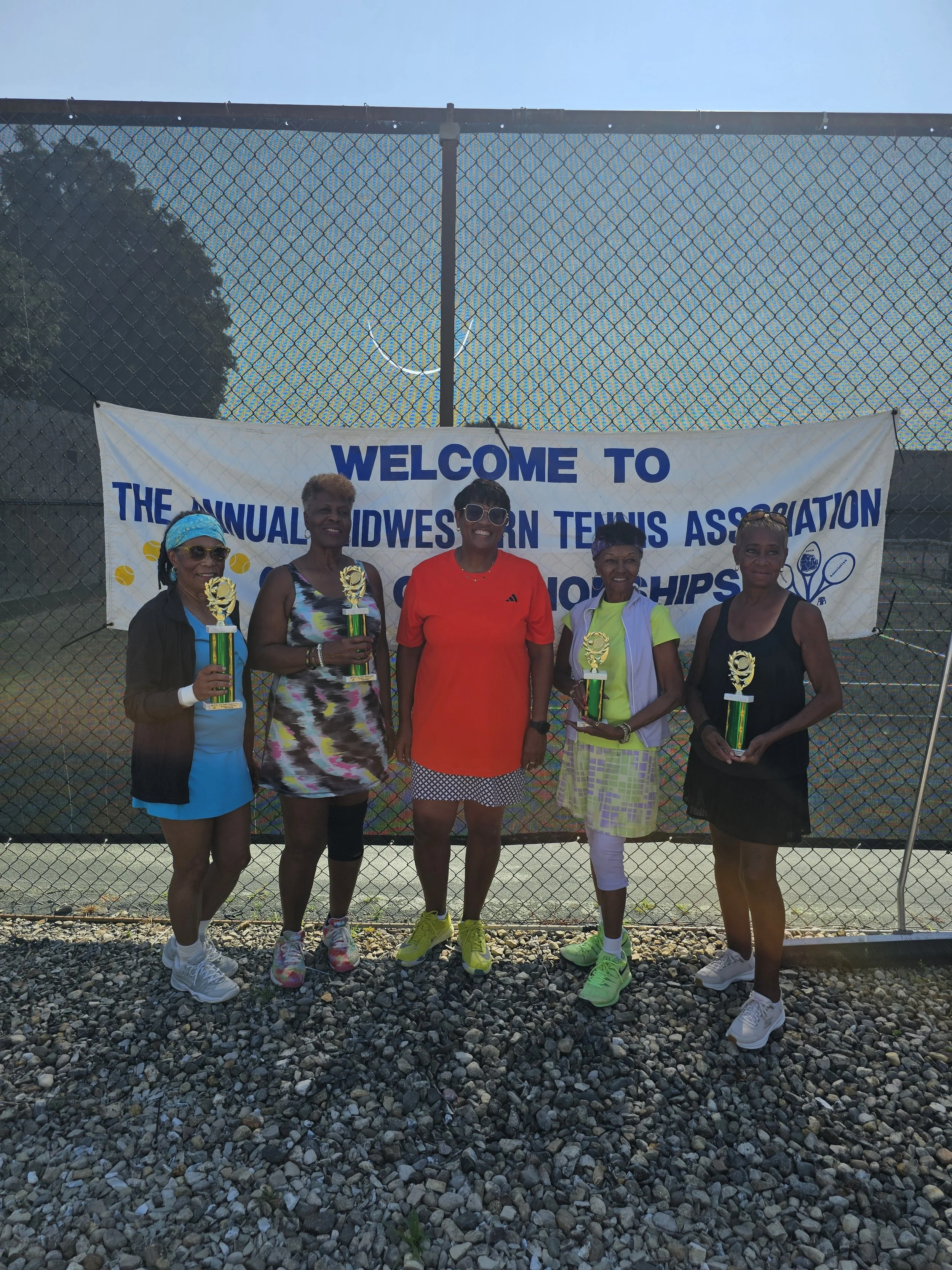 2025 MIDTAC Women's 70s Doubles Championship - CCTC's Ann Currin Champion
