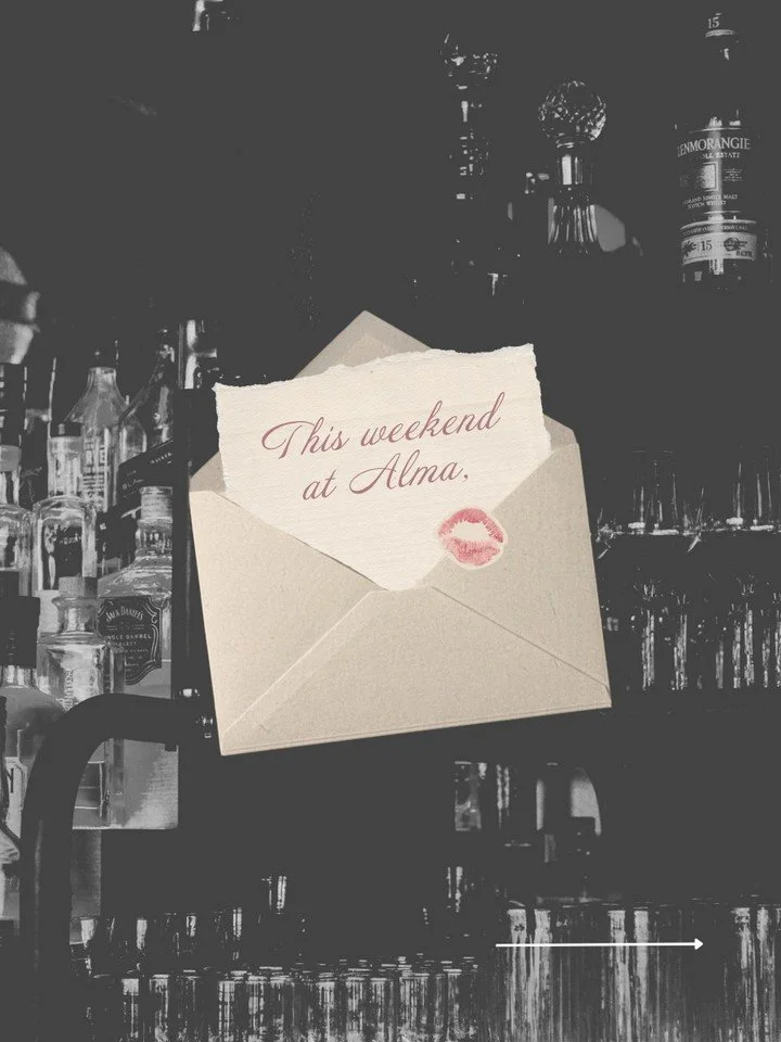 Pups on the patio, tea at the table, and a weekend with nowhere to rush off to. Spend it at Alma. Join us Friday and Saturday to enjoy the following specials:

🎶 Vinyl Thursdays - $12 classics from 7-10 p.m. and 25% off Chocolate Budino
🥂 Bubbles &