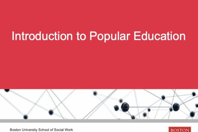 Intro to Popular Education 