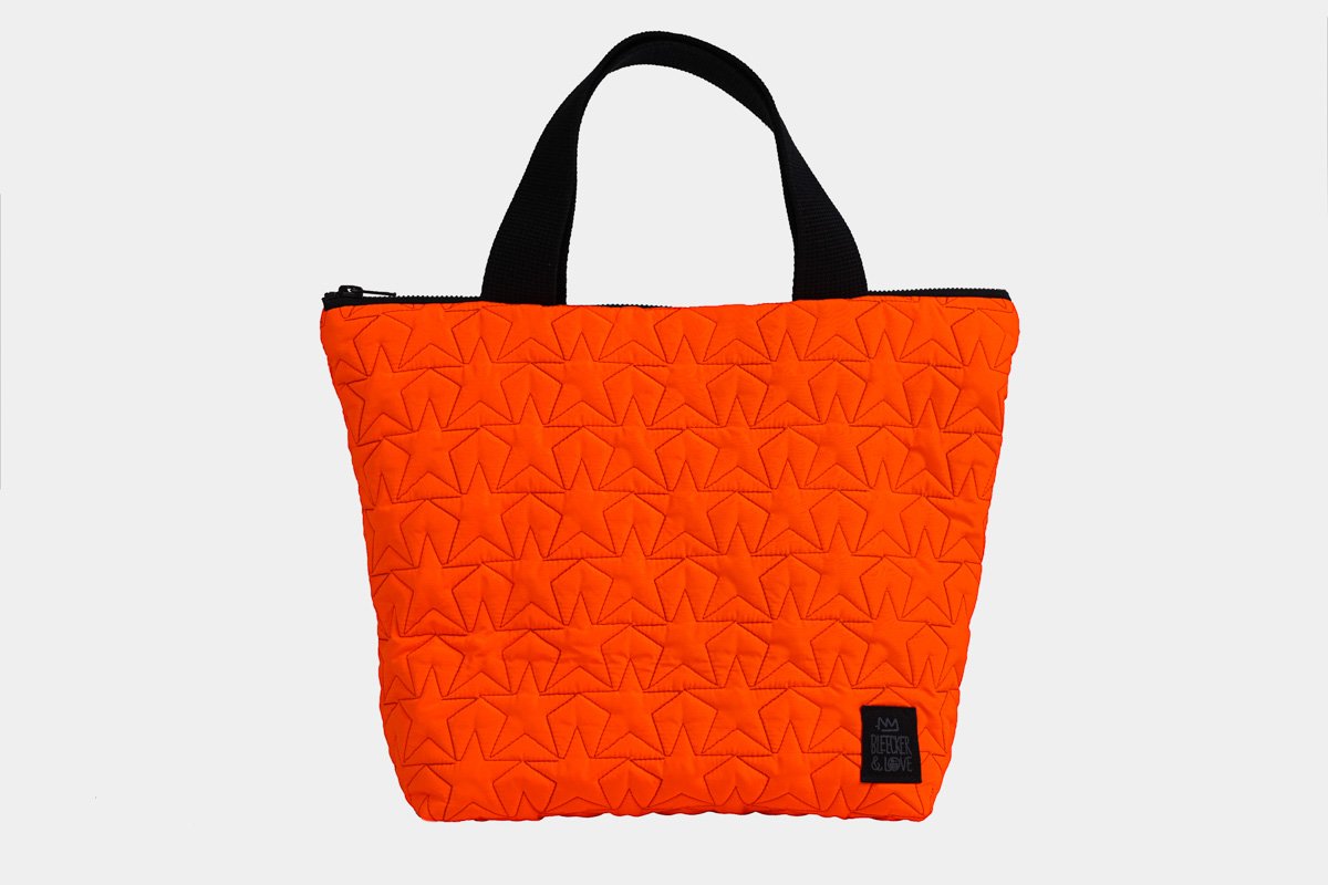 STARS ORANGE TOTE BAG