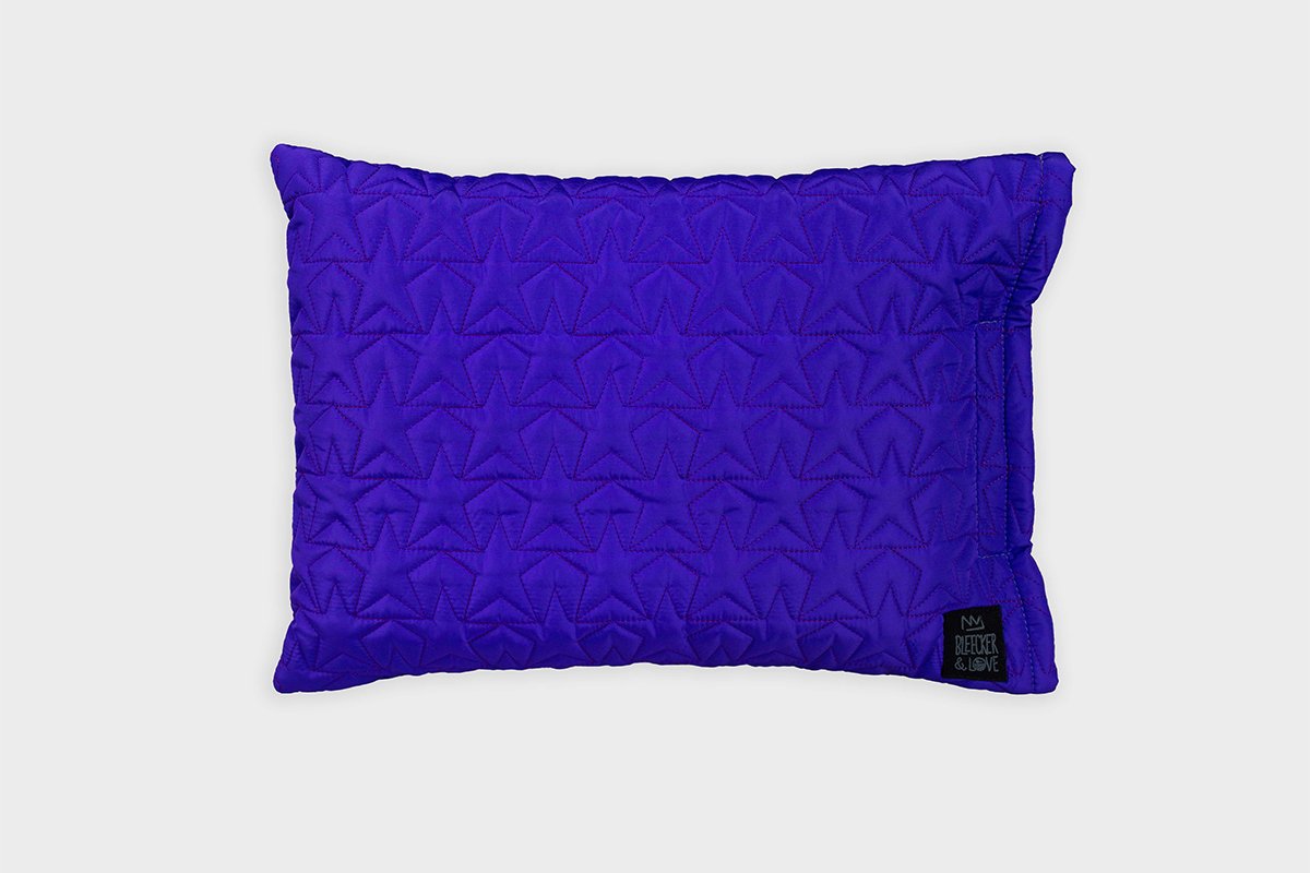STARS PURPLE BEACH PILLOW
