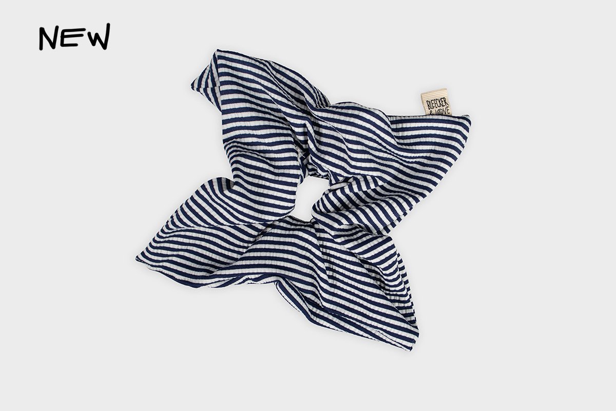RIVIERA NAVY BLUE BLUE SCRUNCHIE