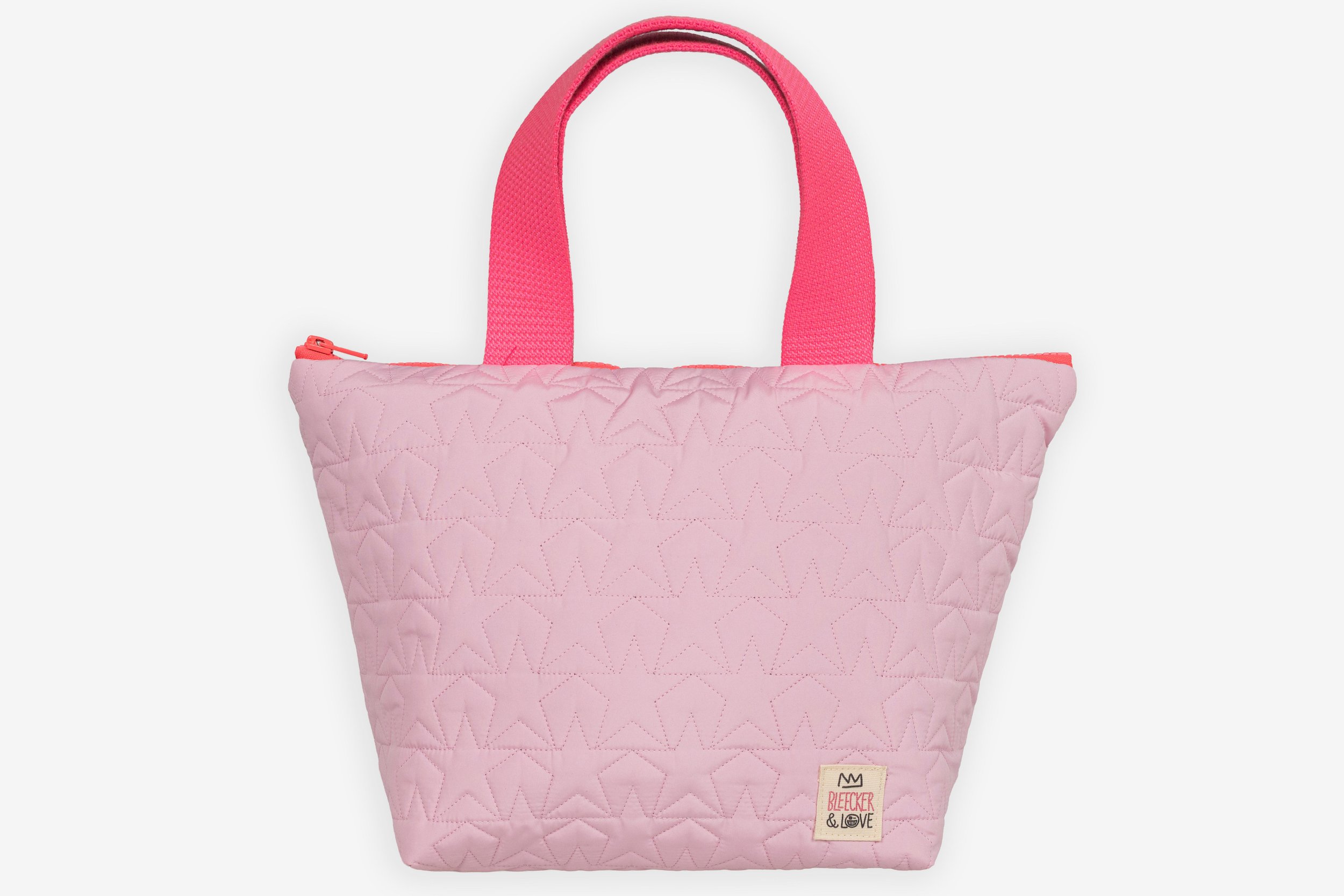 STARS BABY PINK TOTE BAG with PINK STRAPS