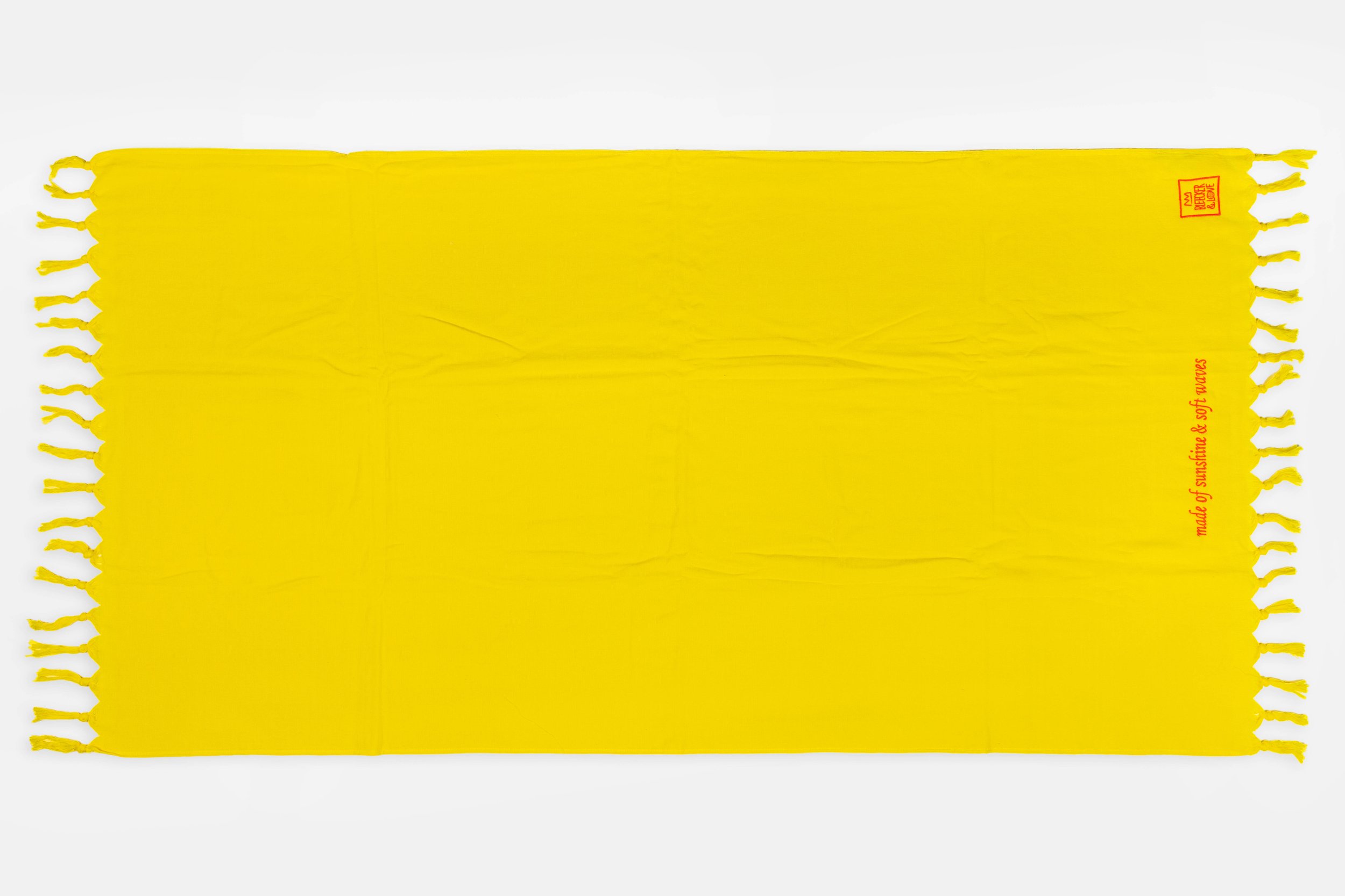 'MADE OF SUNSHINE AND SOFT WAVES’ BEACH TOWEL